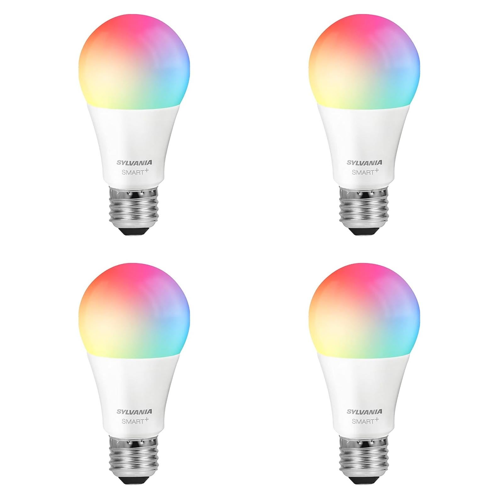 Bombilla LED inteligente SYLVANIA A19 Wifi 4 unidades 60W