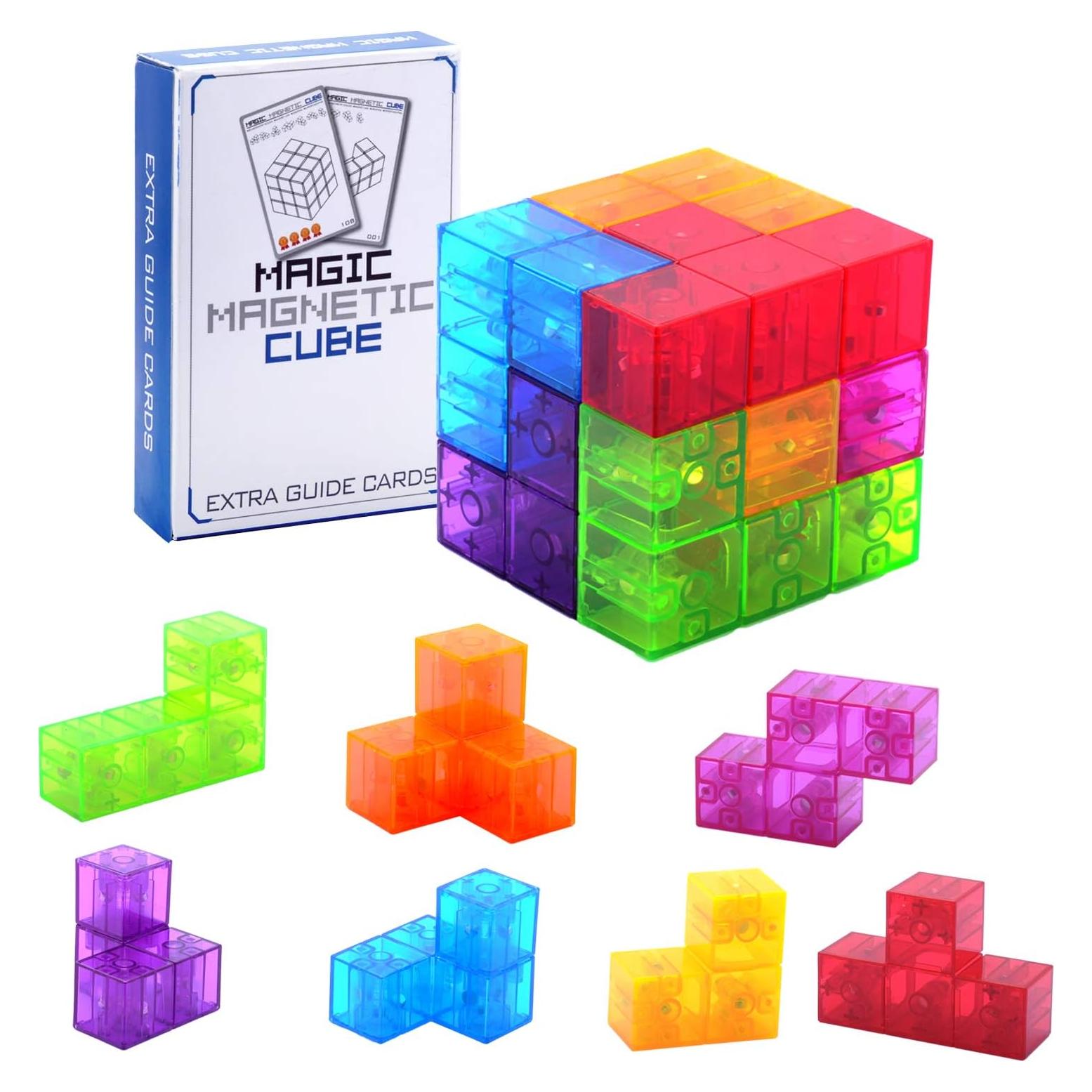 Bloques de Construcción Magnéticos WorWoder 3D - Set de 7 Piezas