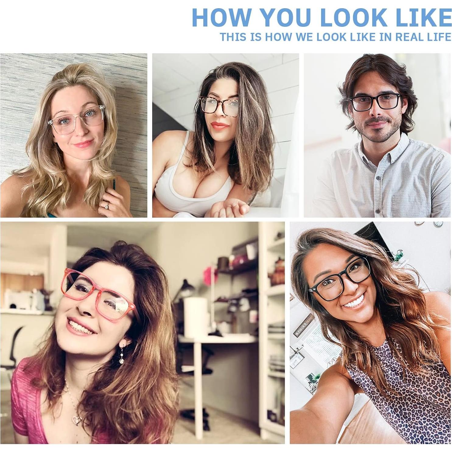 Gafas de lectura CCVOO 1.5x con protección luz azul