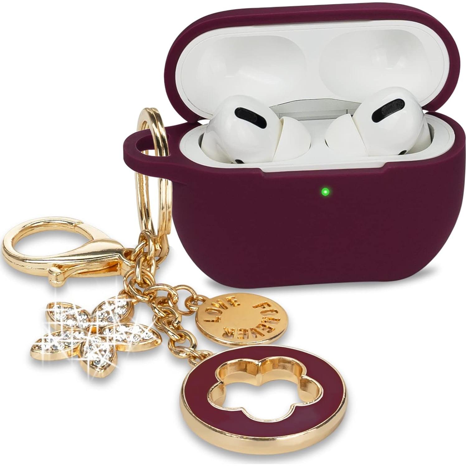 Funda de Silicona VOTILE para AirPods Pro 2019 Burdeos