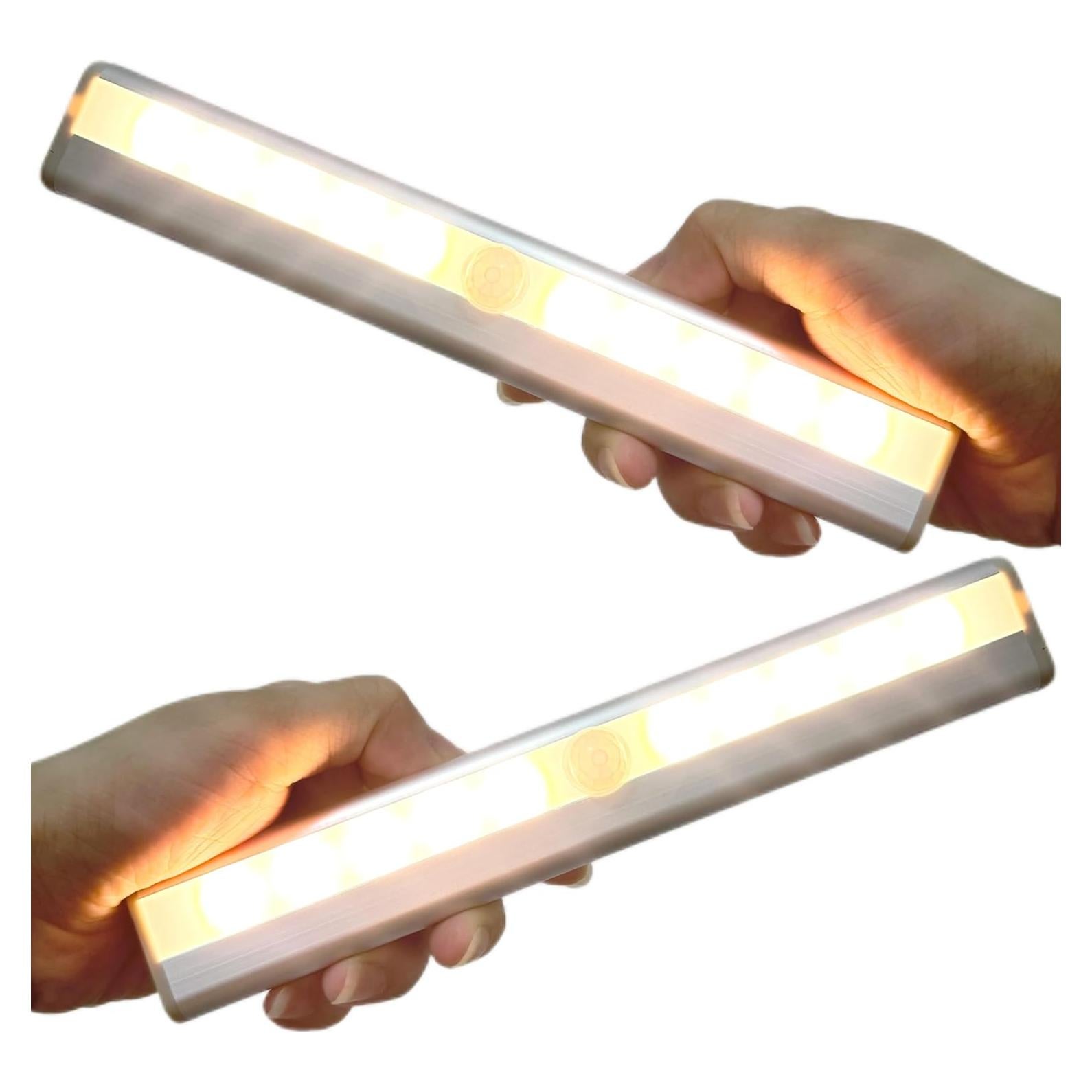 Luz LED de Paso con Sensor AUTIDEFY, 2 Pzas, Blanco Cálido