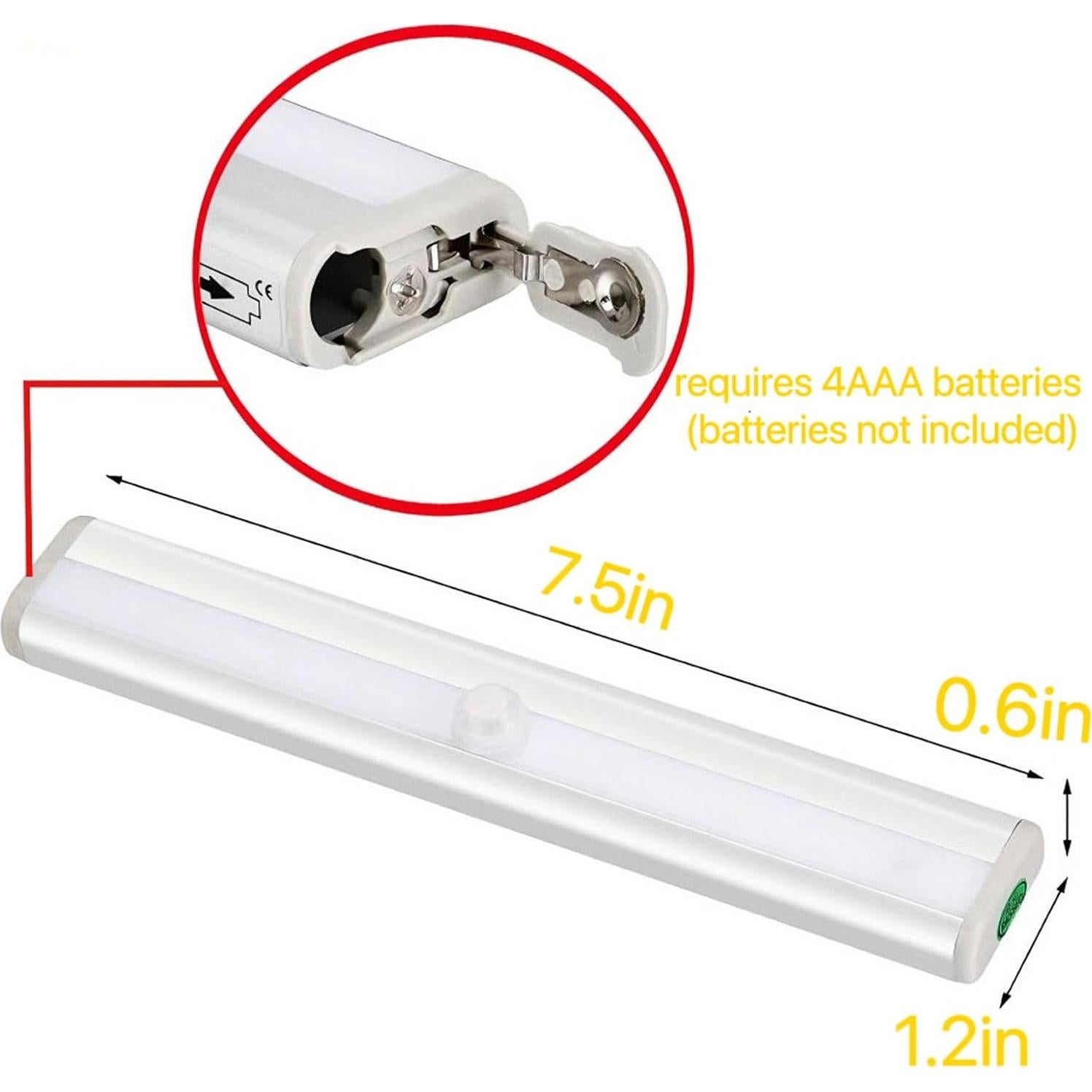 Luz LED de Paso con Sensor AUTIDEFY, 2 Pzas, Blanco Cálido