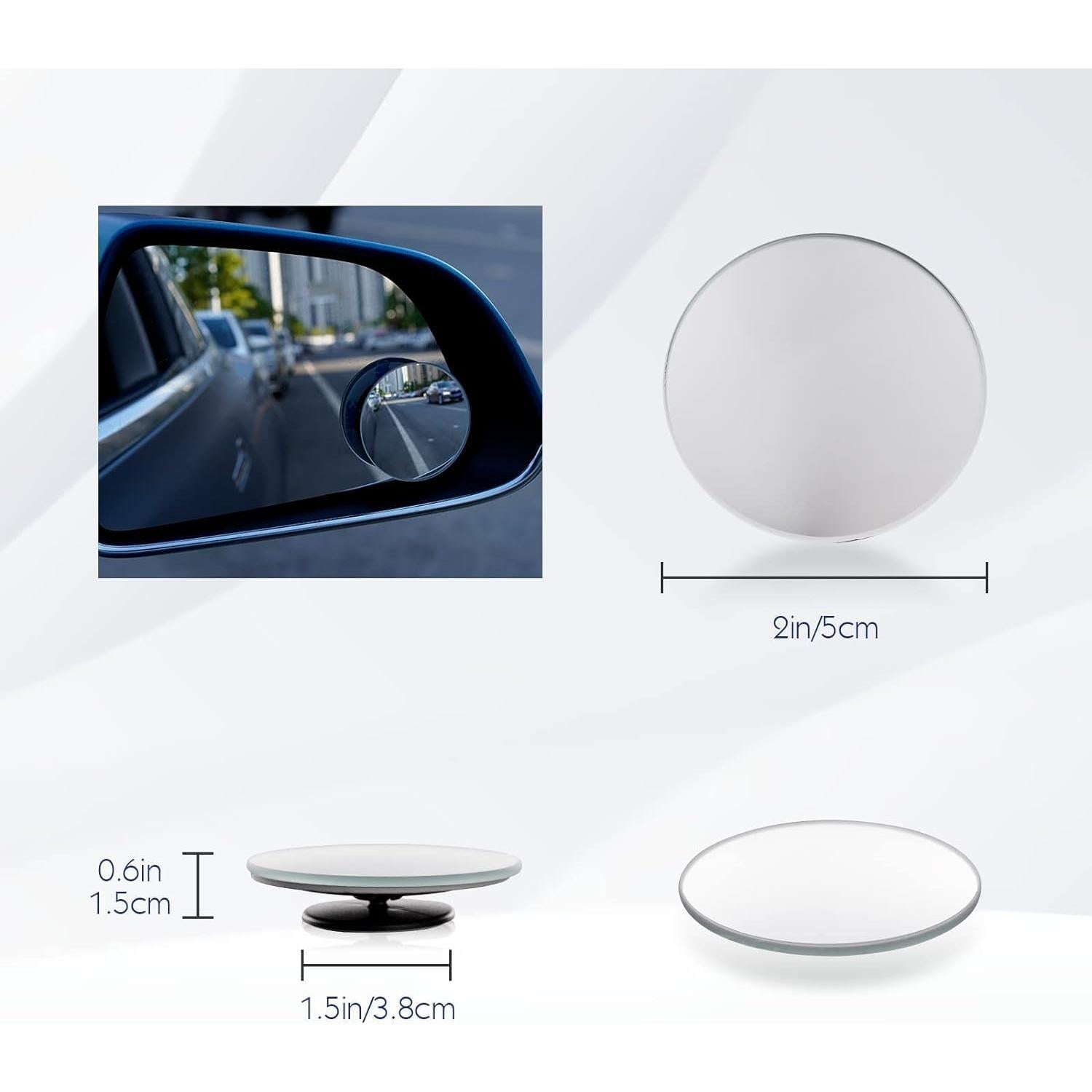 Espejo de Punto Ciego WildAuto Ajustable Universal 2 Pack