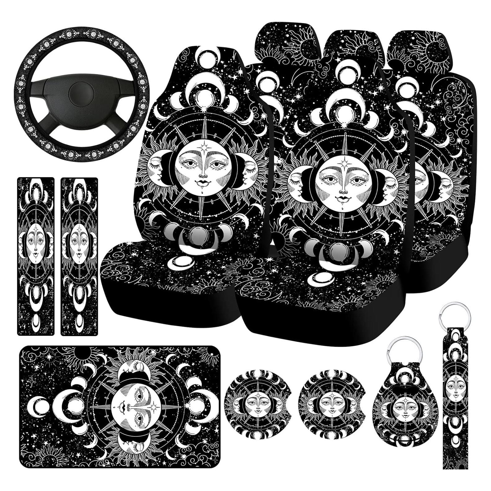 Juego Completo Cubiertas de Asiento de Coche Riakrum - Sol y Luna