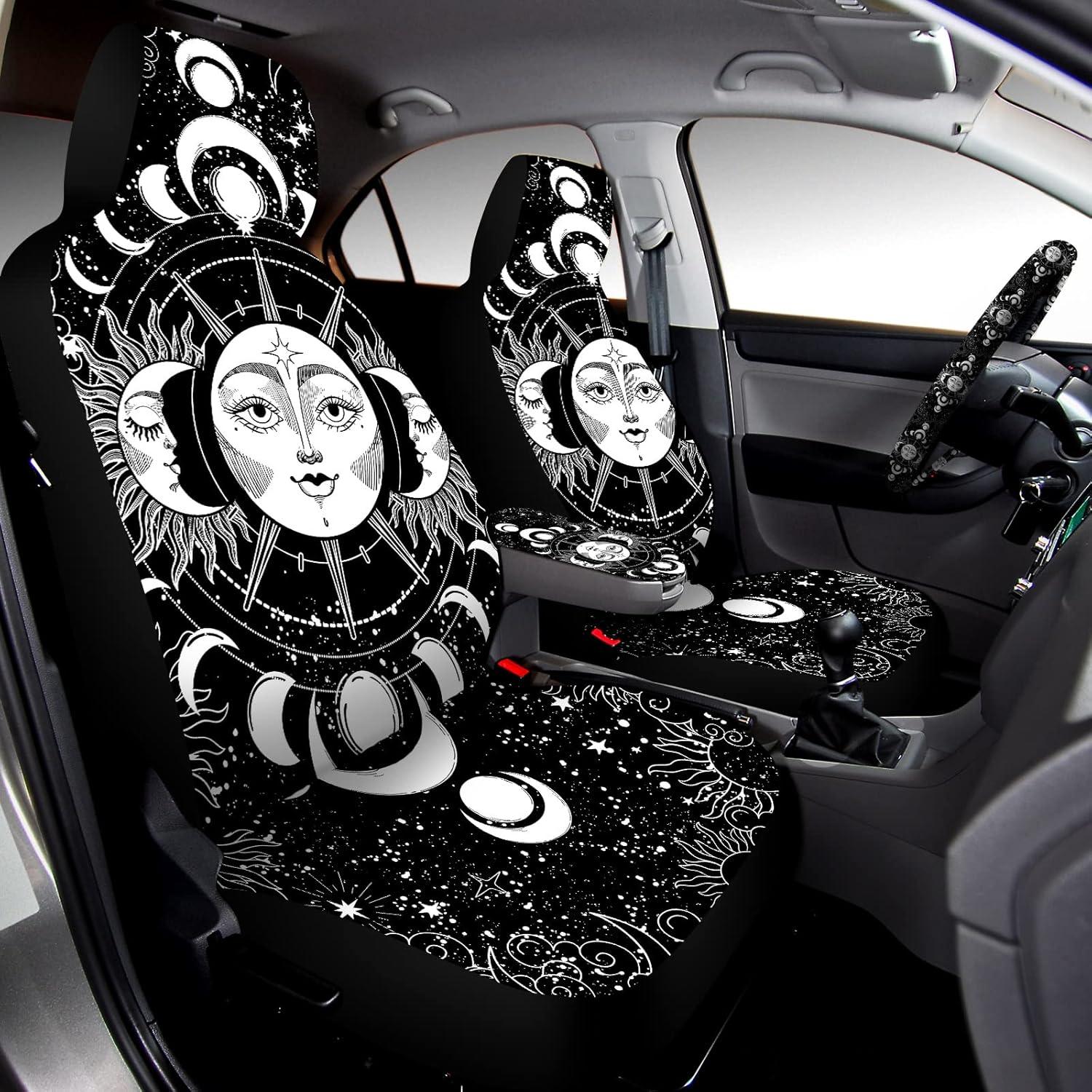 Juego Completo Cubiertas de Asiento de Coche Riakrum - Sol y Luna