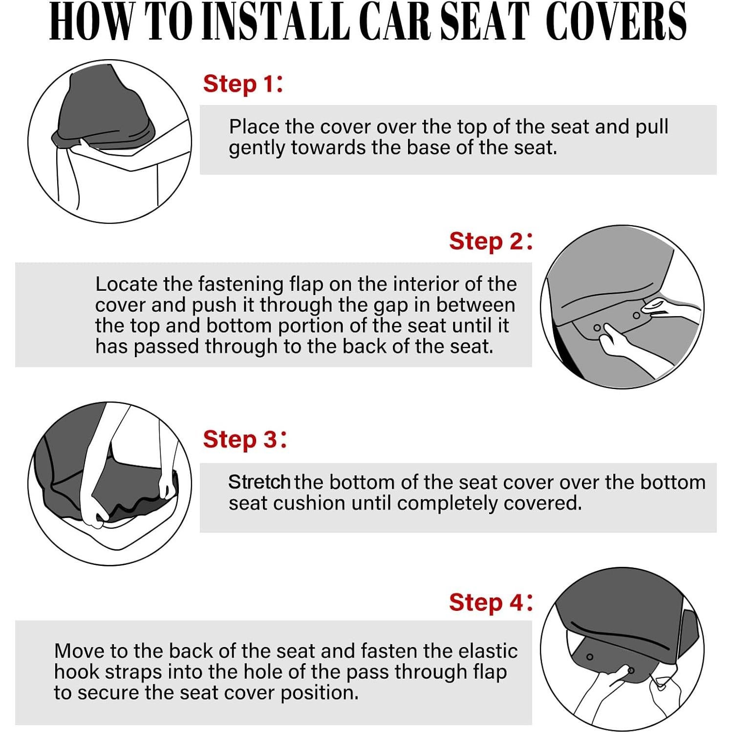 Juego Completo Cubiertas de Asiento de Coche Riakrum - Sol y Luna