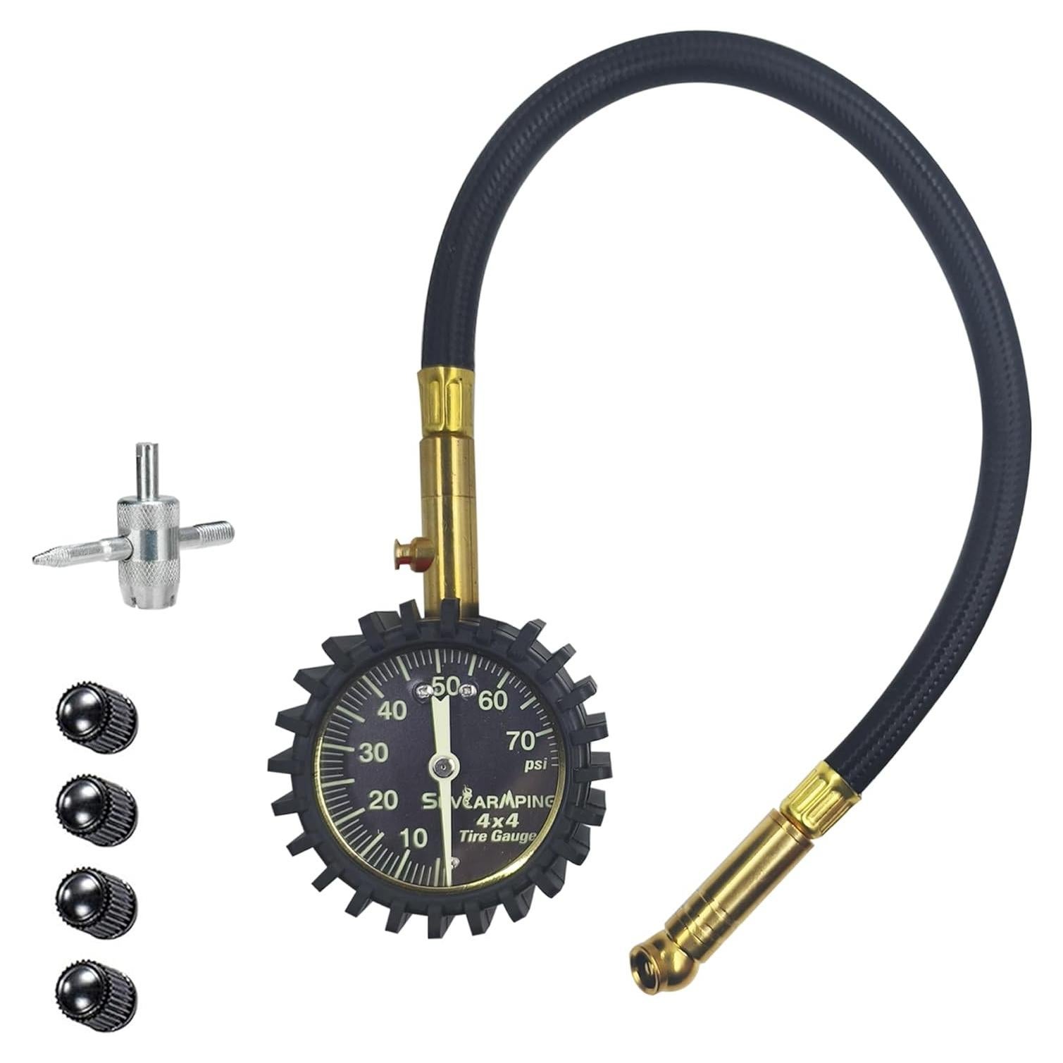 Medidor de Presión de Neumáticos SUVCARMPING 70 PSI Luminiscente