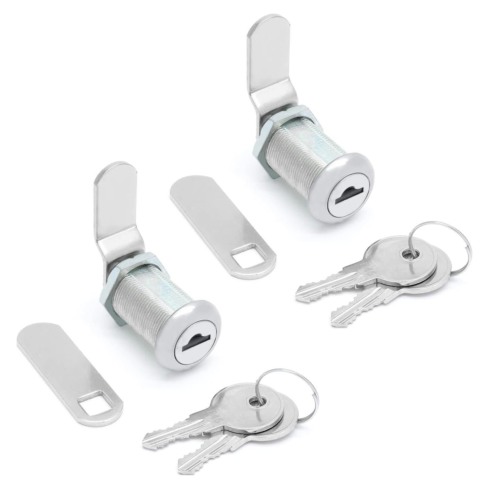 Cerradura de Cámara de Gabinete Qjaiune 2 Paquete Niquelado