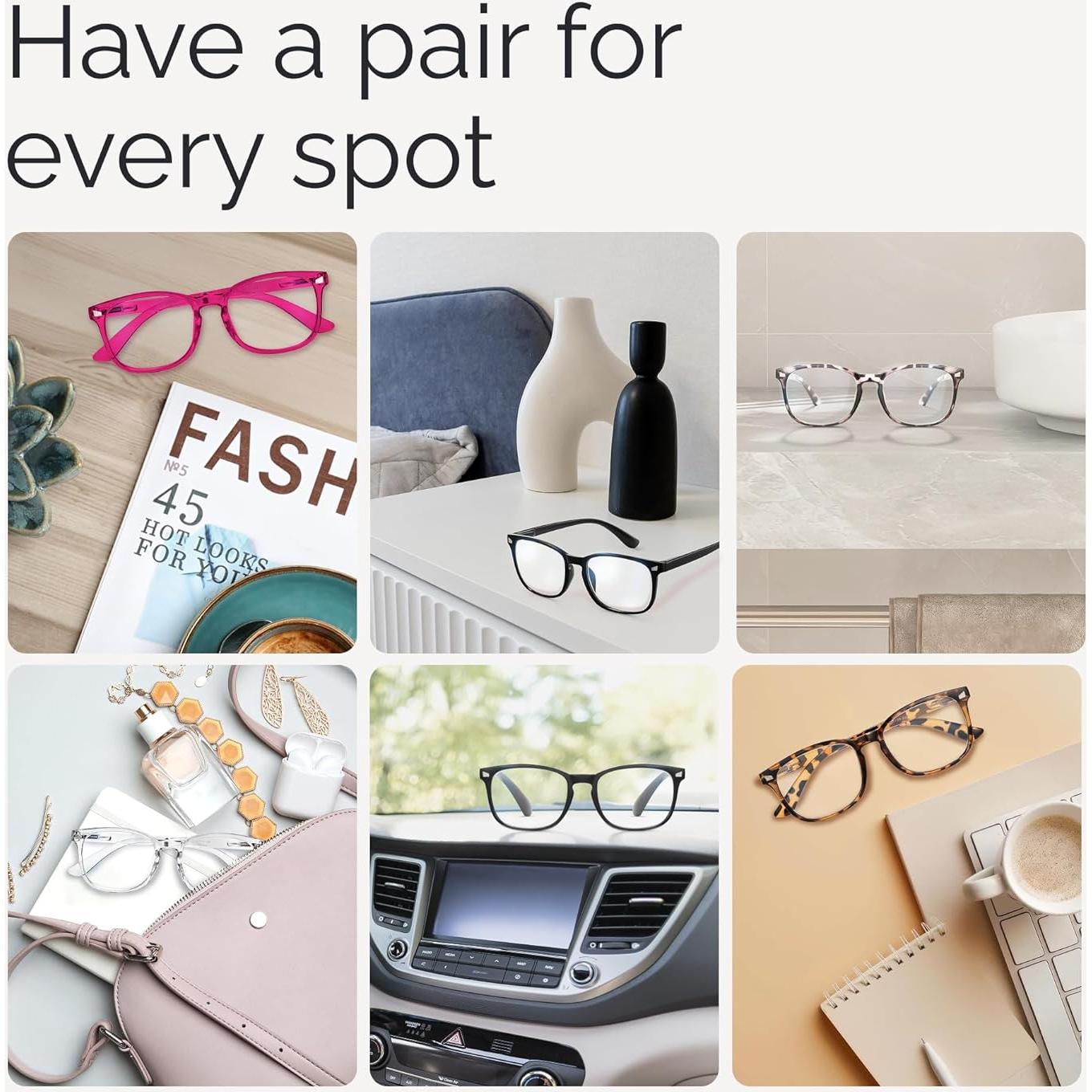 Gafas de Lectura CCVOO Bifocales Progresivas 2.0x con Estuche