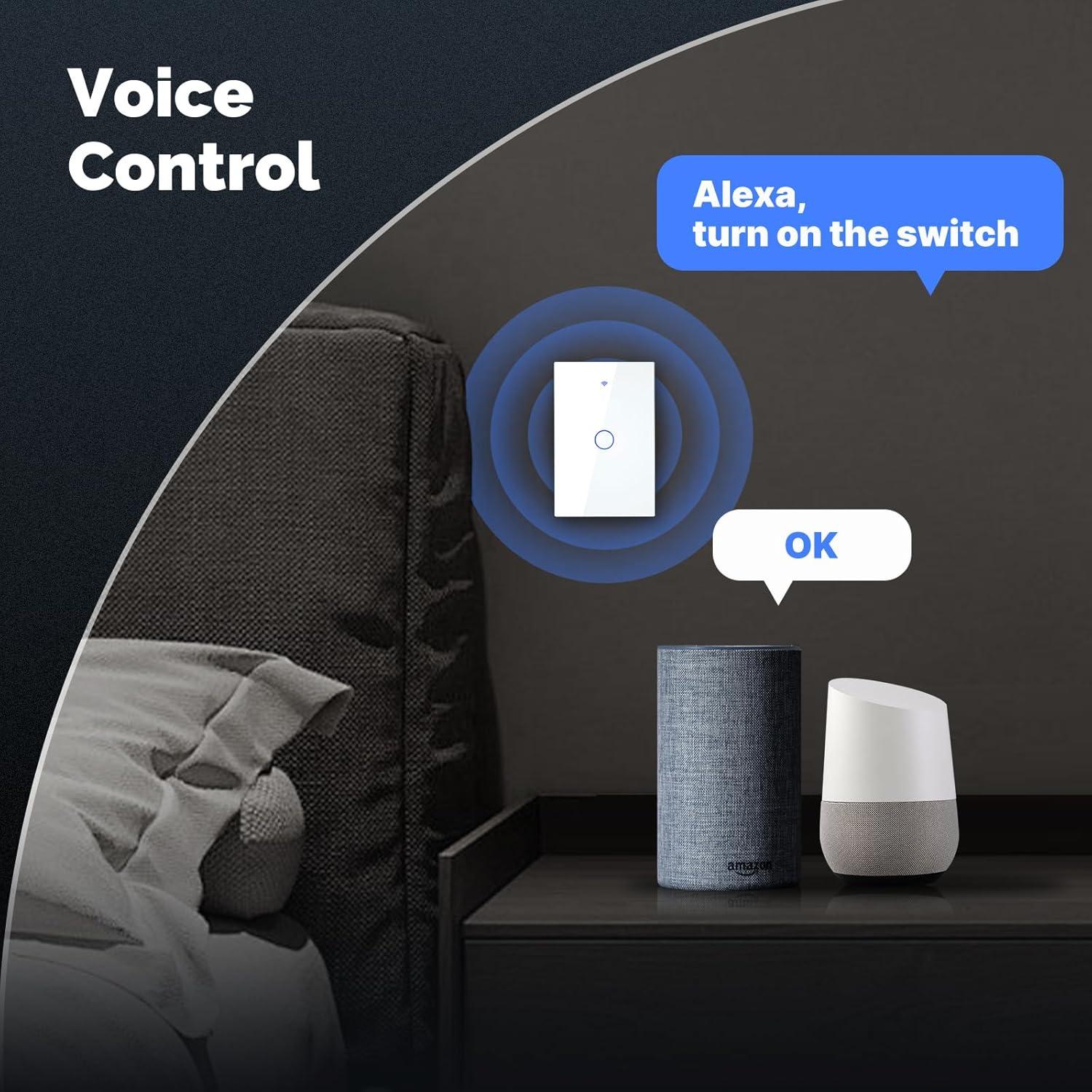 Interruptor Inteligente Zigbee MOES 1 Gang Negro, Requiere Hub