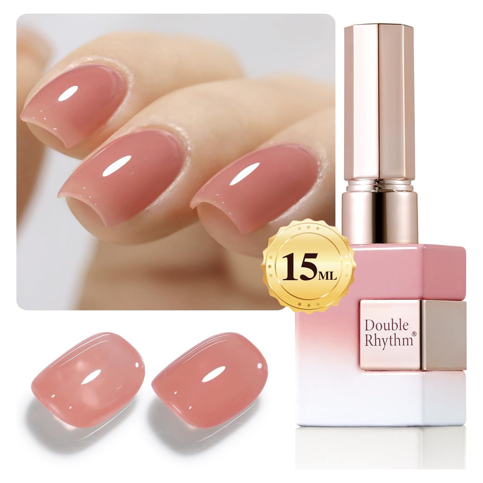 Esmalte en Gel Doble Ritmo 15ml Rosa Nude Bebé