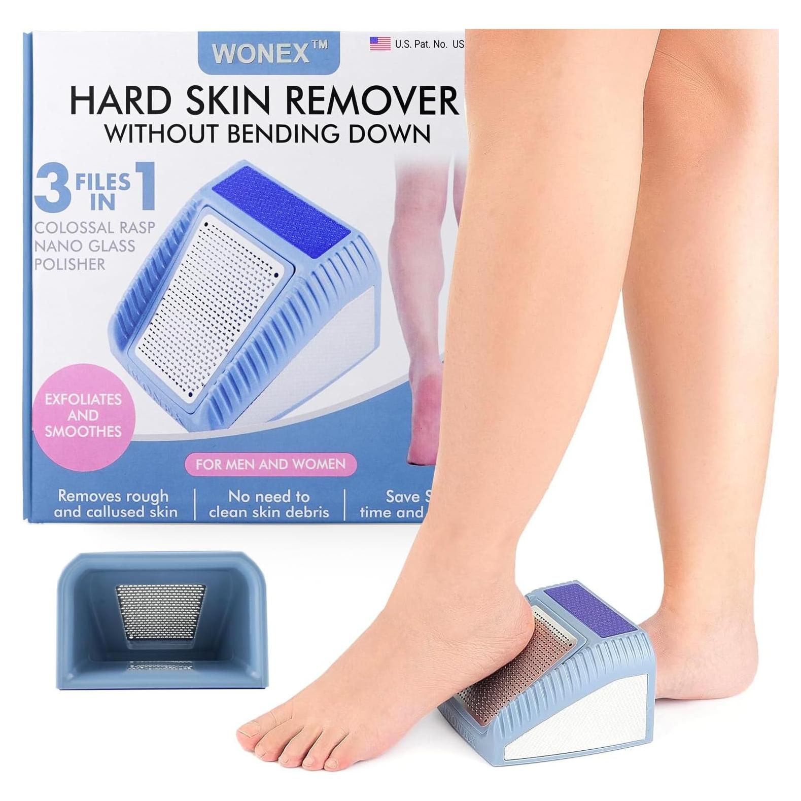 Exfoliador de Pies 3 en 1 Wonex - Removedor de Callos Gris