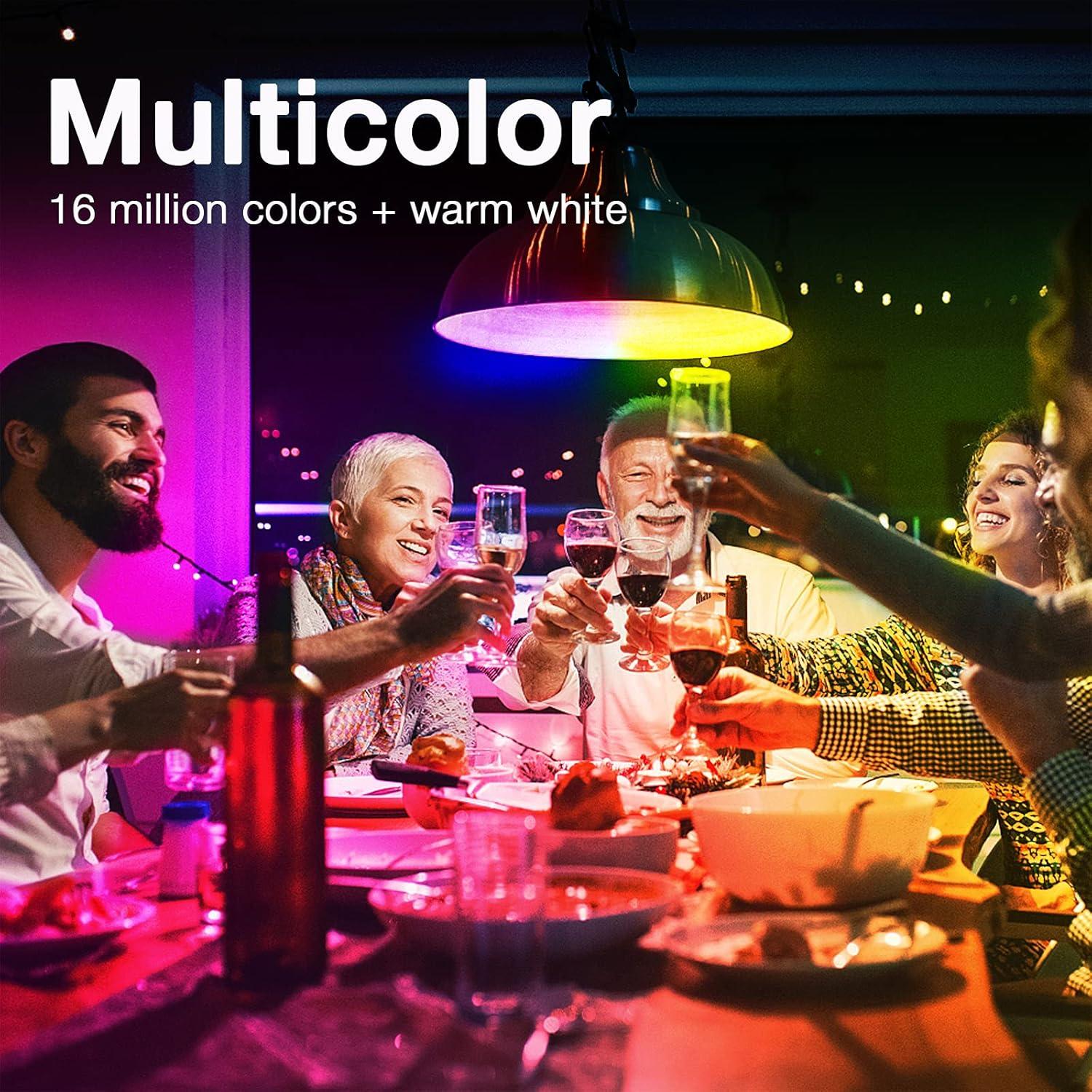 Bombillas Inteligentes DAYBETTER RGBCW Wi-Fi E26 9W 800LM Paquete de 4