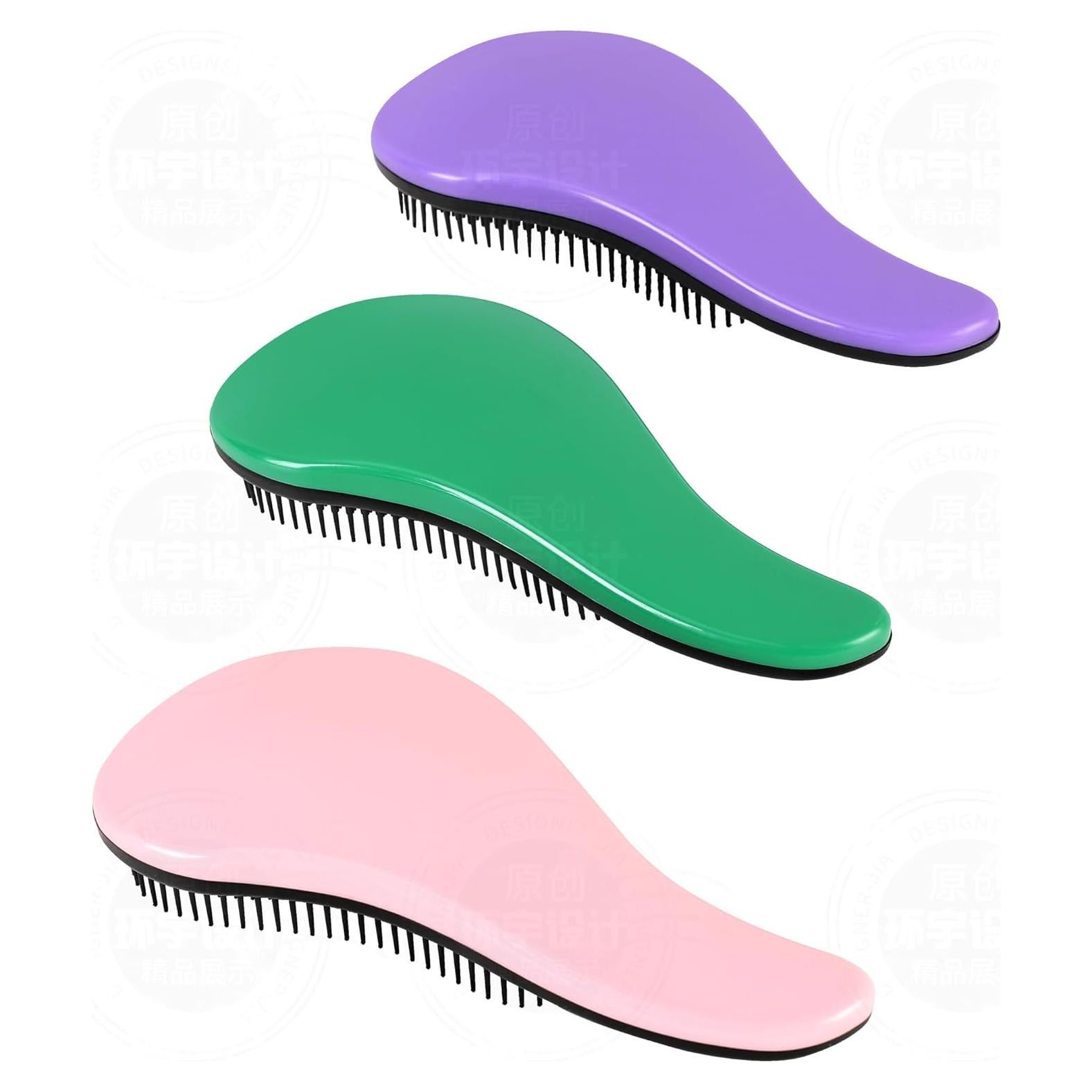 Set de 3 Cepillos Desenredantes 79STYLE para Niños y Adultos