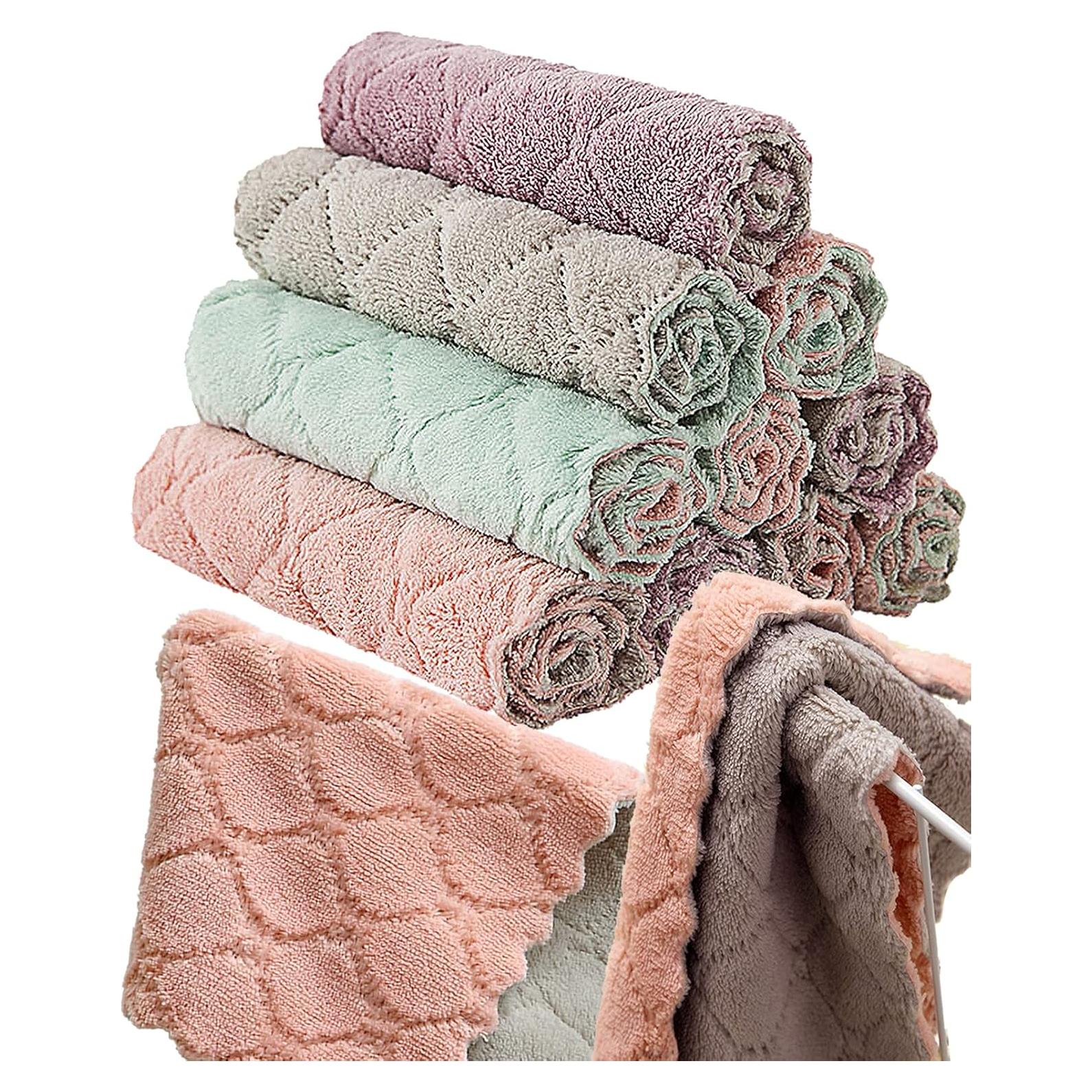 Paquete de 12 Toallas de Cocina Reutilizables SAOYOAS 26.2x16 cm