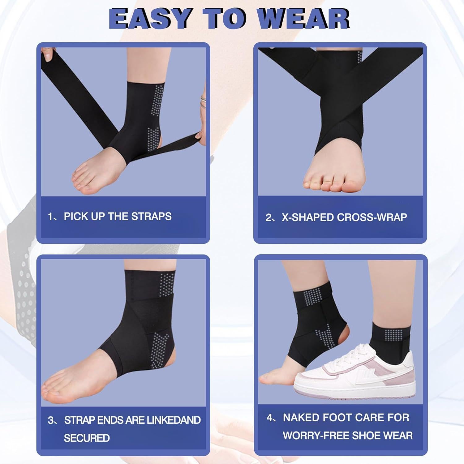 Férula de Tobillo Ajustable Meegy XL para Esguince y Artritis