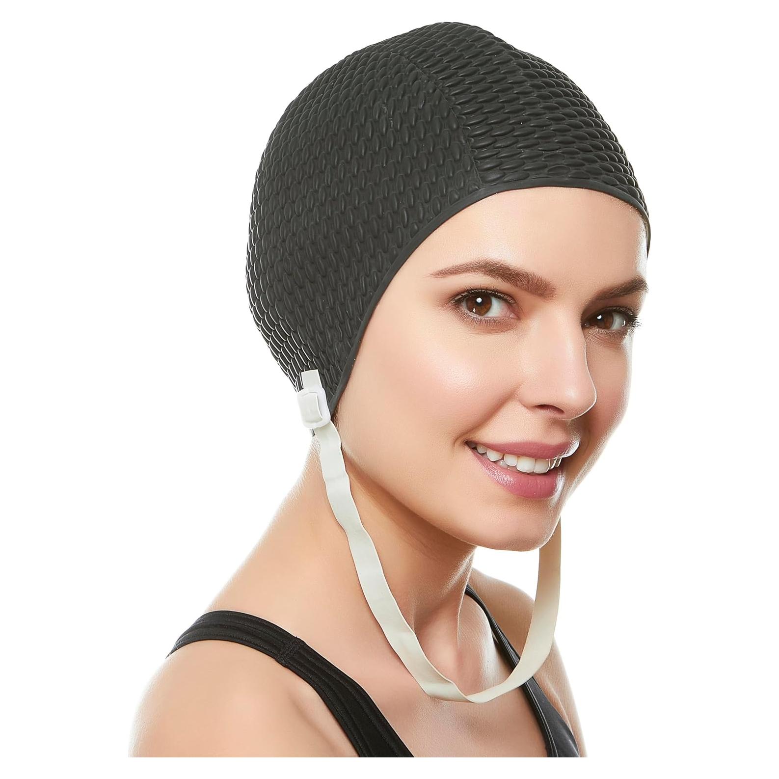 Gorro de Natación de Láttex para Mujeres BeeMo - Ajuste Cómodo