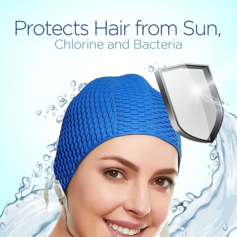 Gorro de Natación de Láttex para Mujeres BeeMo - Ajuste Cómodo
