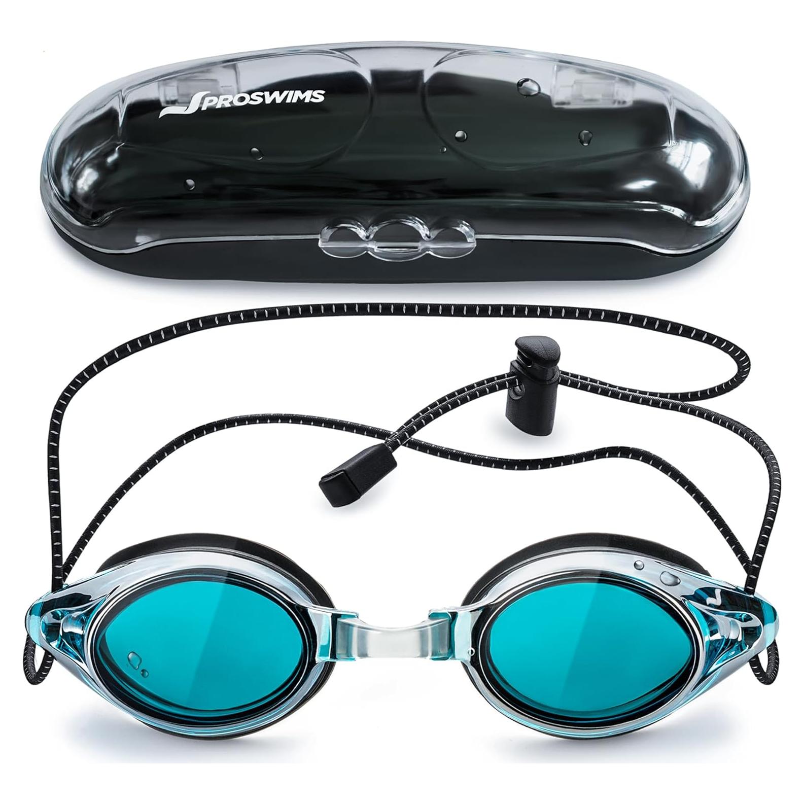 Gafas de Natación Proswims Anti-Vaho Azul con Estuche y Paño
