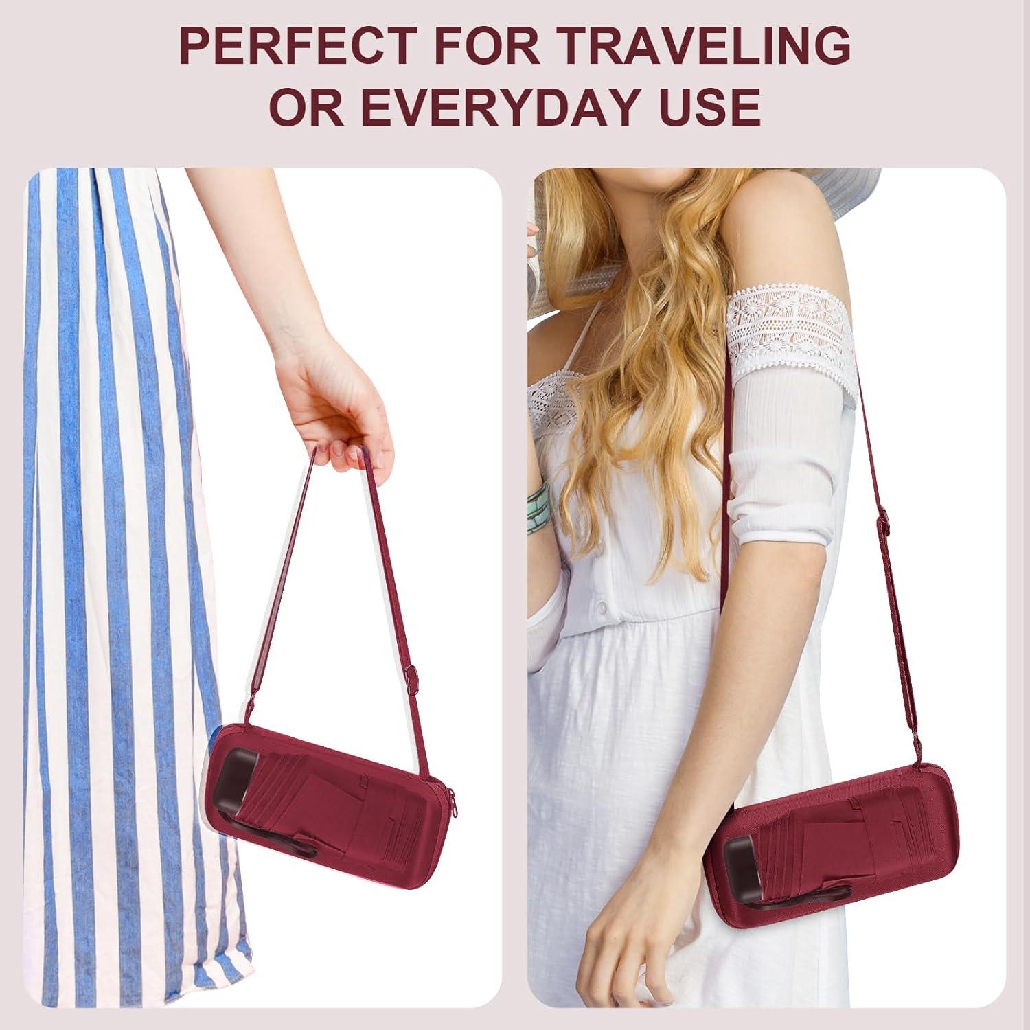 Paraguas Compacto LEAGERA Mini Plegable Rojo Vino 15 cm