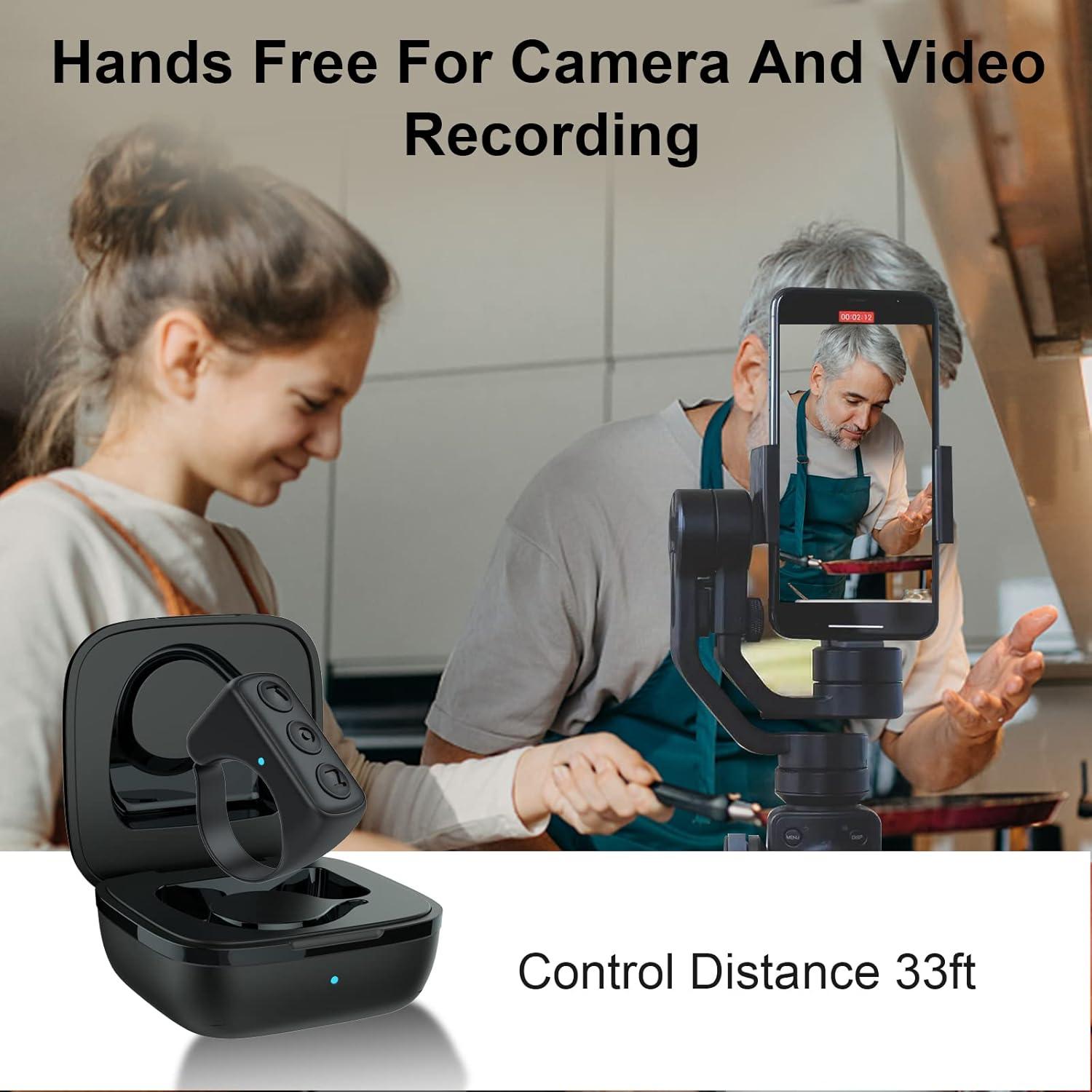 Control Remoto Bluetooth GEVO para iPhone y Android - Negro