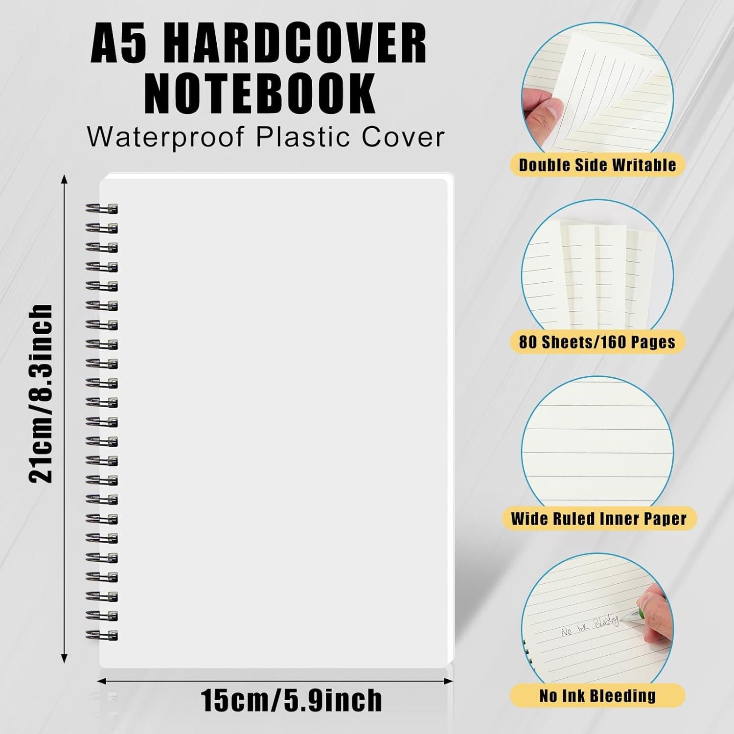 Paquete de 3 Cuadernos A5 Dunzoom Rayados 160 Páginas