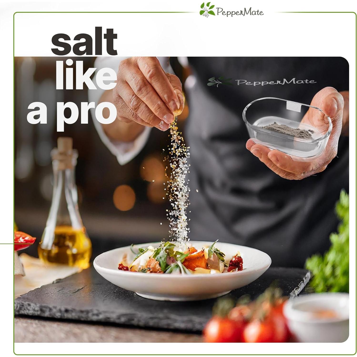 Molino de Pimienta Manual PepperMate 14 cm Ajustable Cerámica Aqua