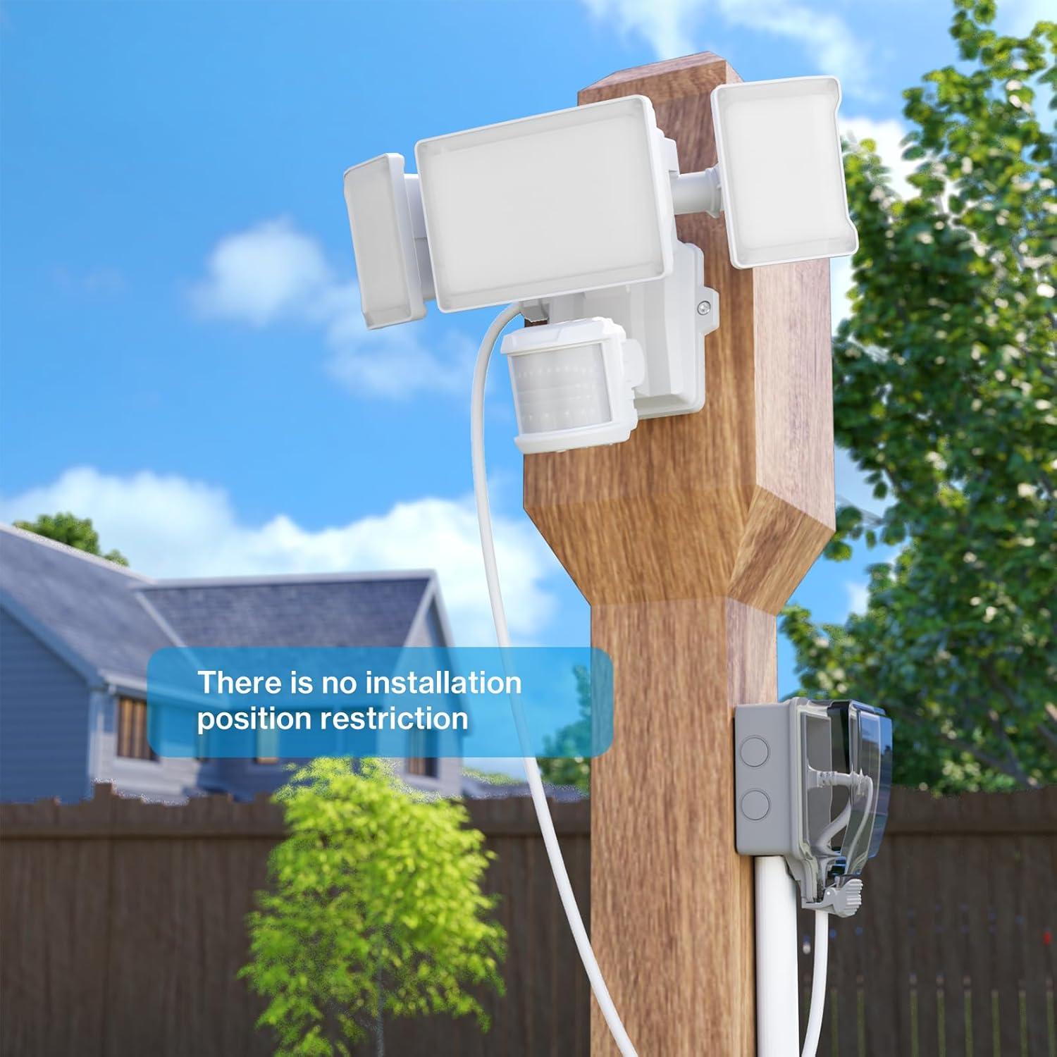 Luz de Inundación Exterior Olafus 75W con Sensor de Movimiento