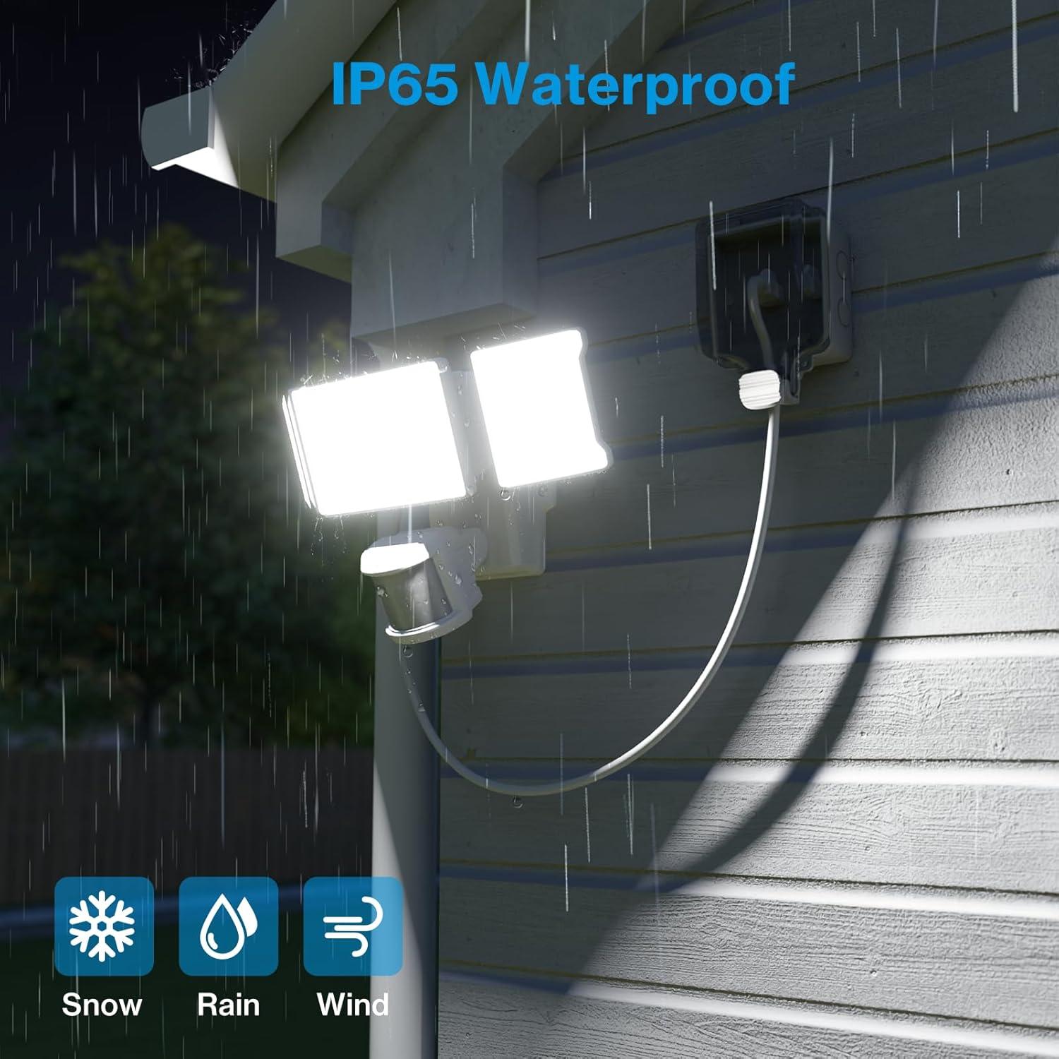 Luz de Inundación Exterior Olafus 75W con Sensor de Movimiento