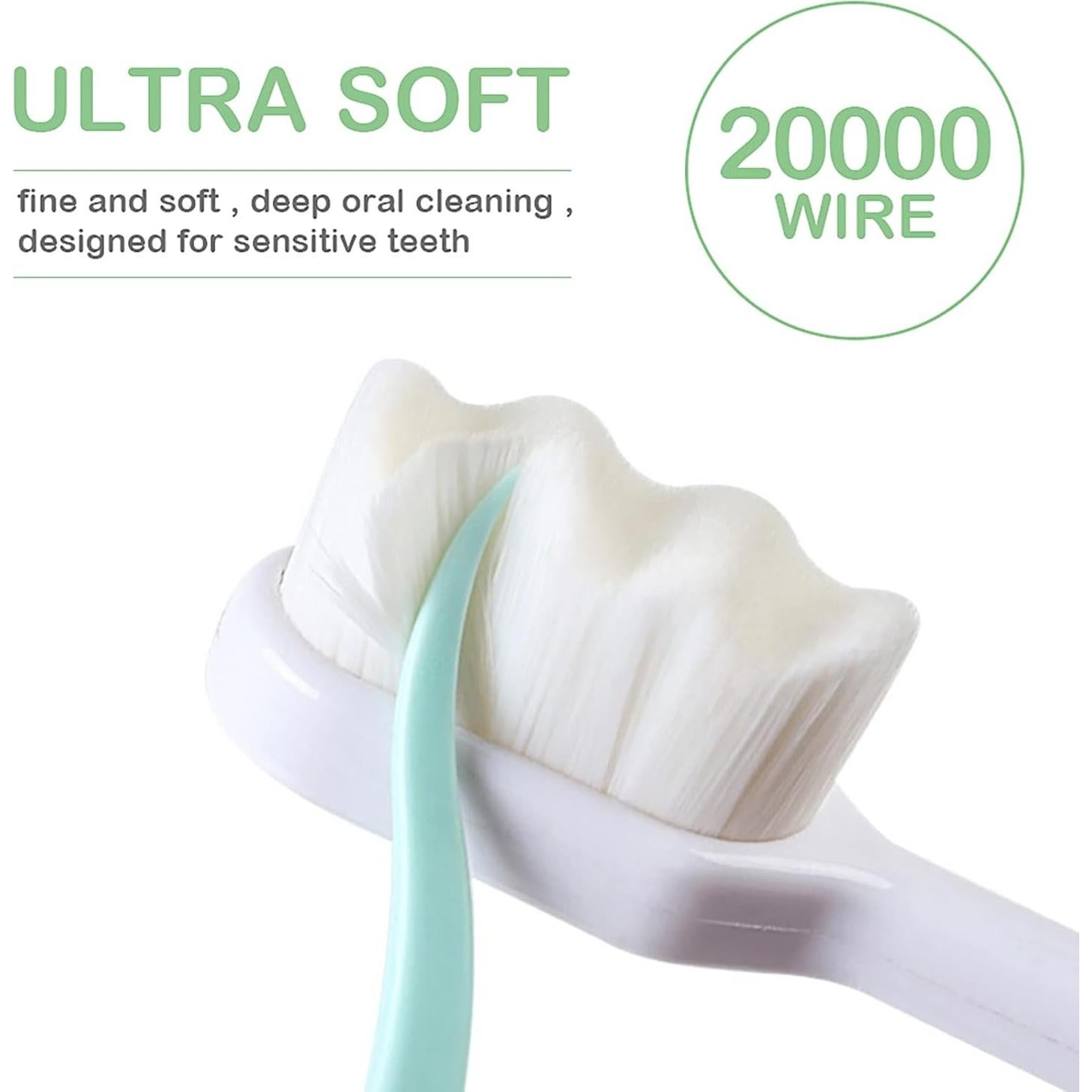 Cepillo de Dientes Extra Suave EasyHonor - 6 Unidades para Encías Sensibles