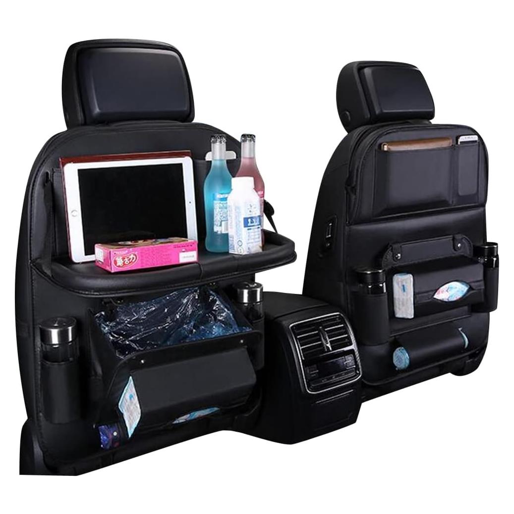 Organizador de Asiento Trasero HURESON con Mesa Plegable y Basurero