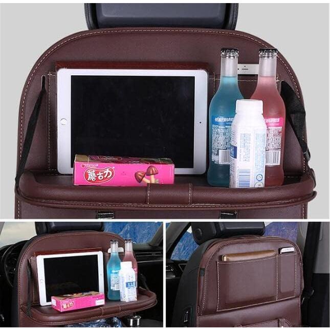 Organizador de Asiento Trasero HURESON con Mesa Plegable y Basurero
