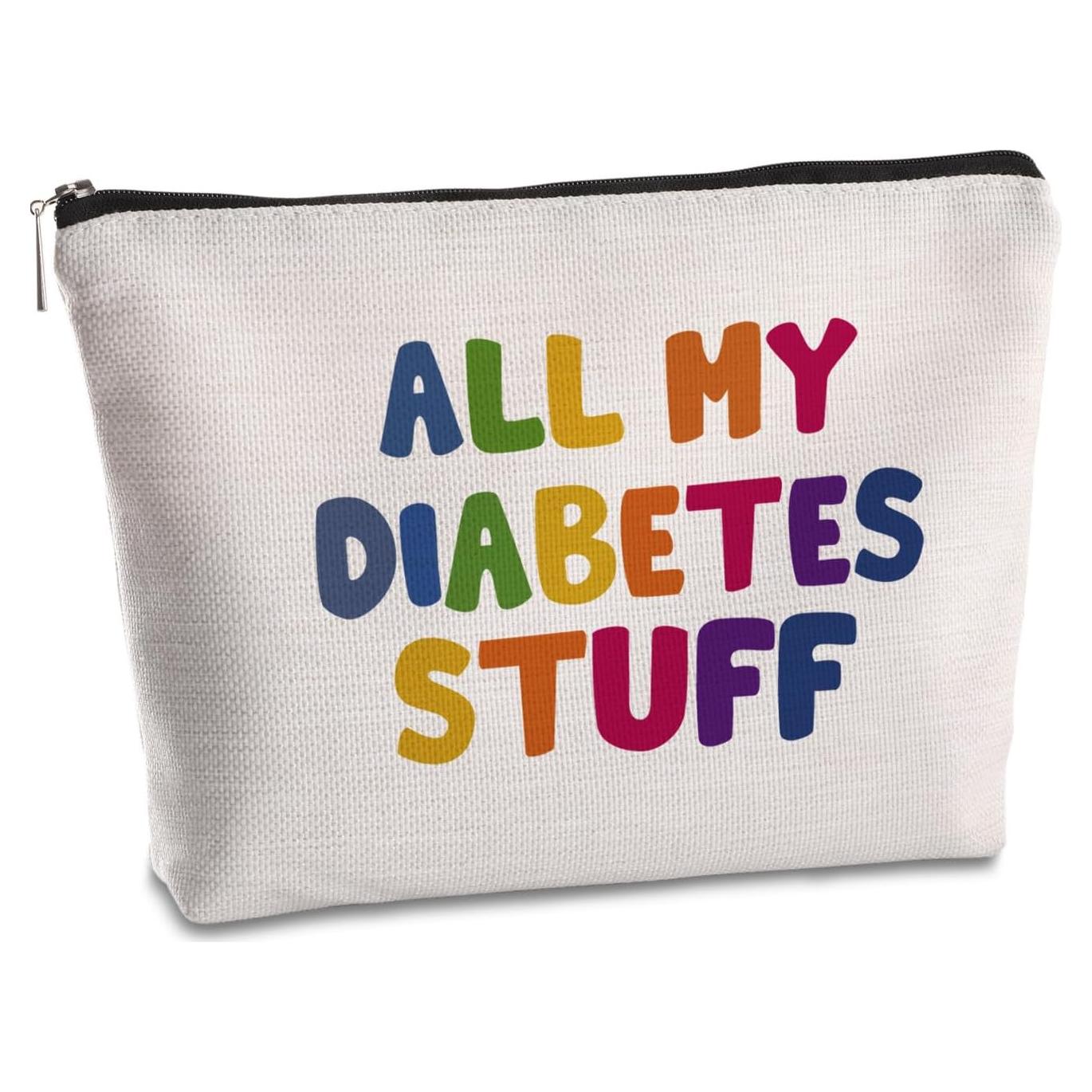 Bolsa de Maquillaje de Viaje para Diabetes - FMB3 - 24.1x17.8 cm