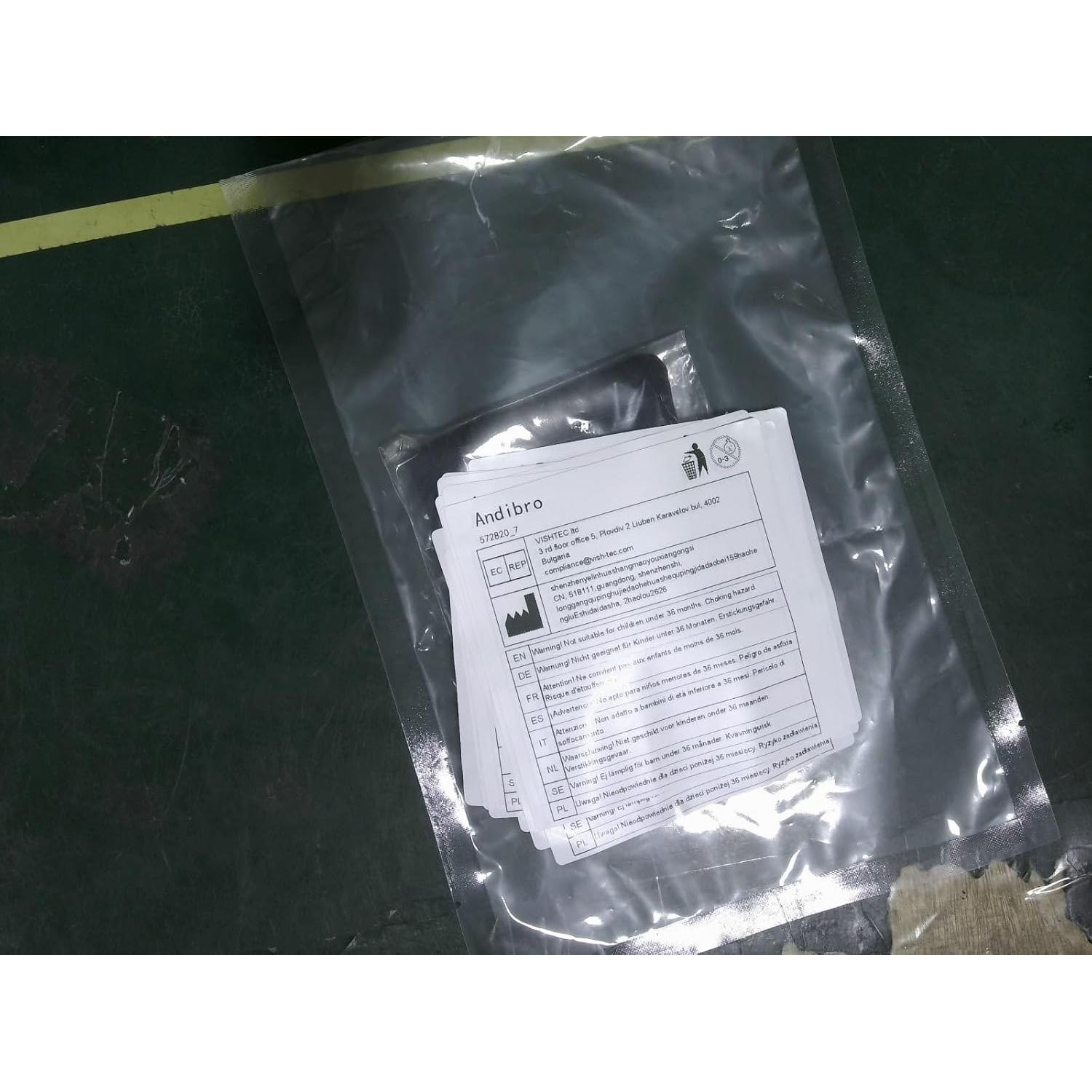 Mini Monedero de Lona Andibro Negro 11x8cm a Prueba de Agua