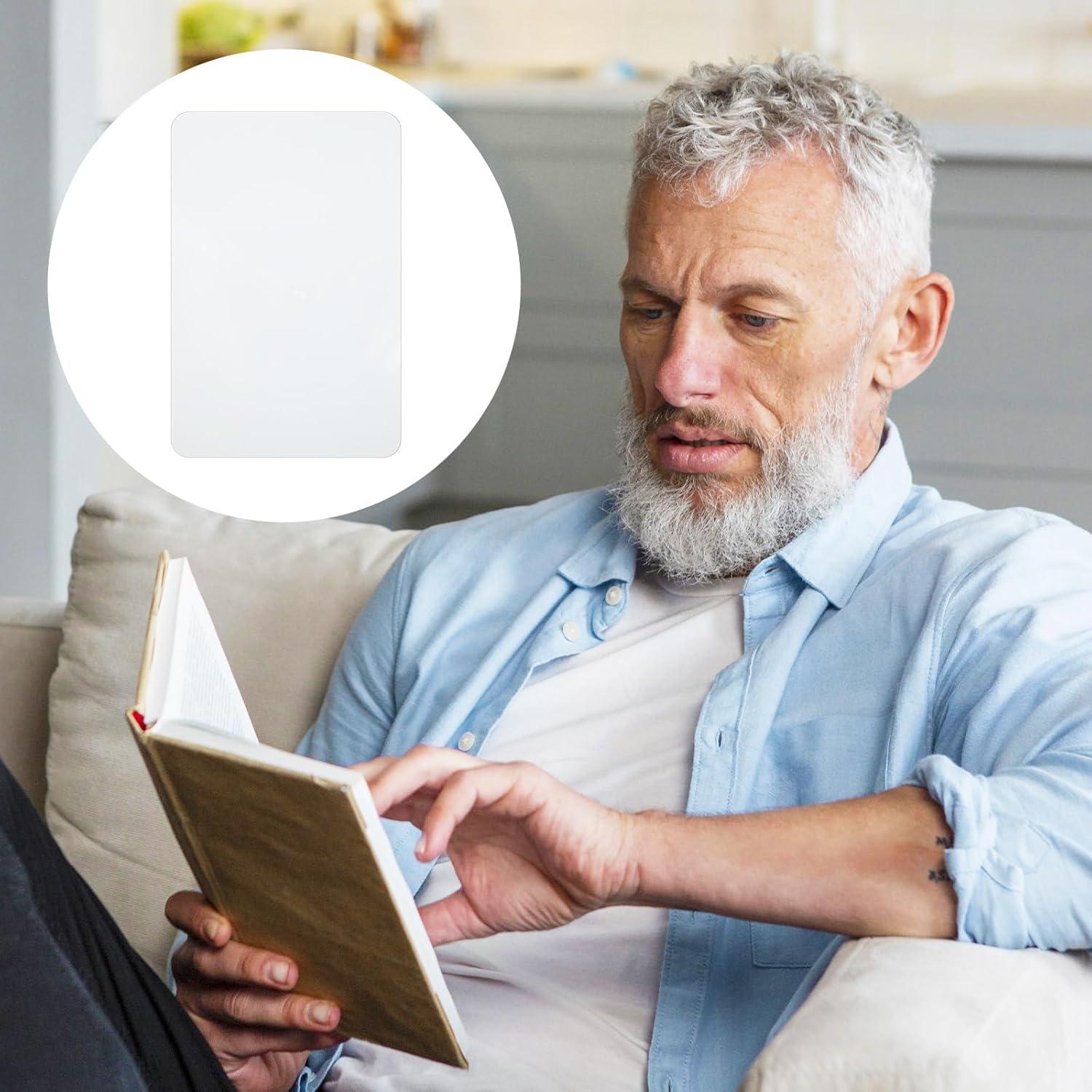 4 Lentes de Aumento Dimeho 3X 5X Lupa Plana para Lectura