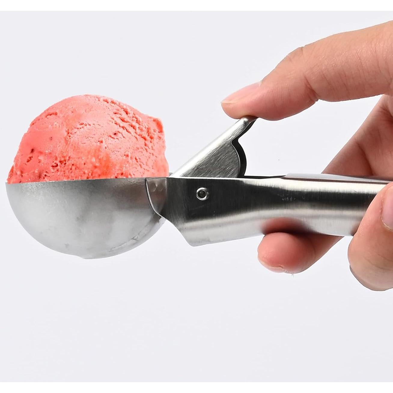 Cucharón de Helado ZKIRON Mediano Acero Inoxidable 60ml