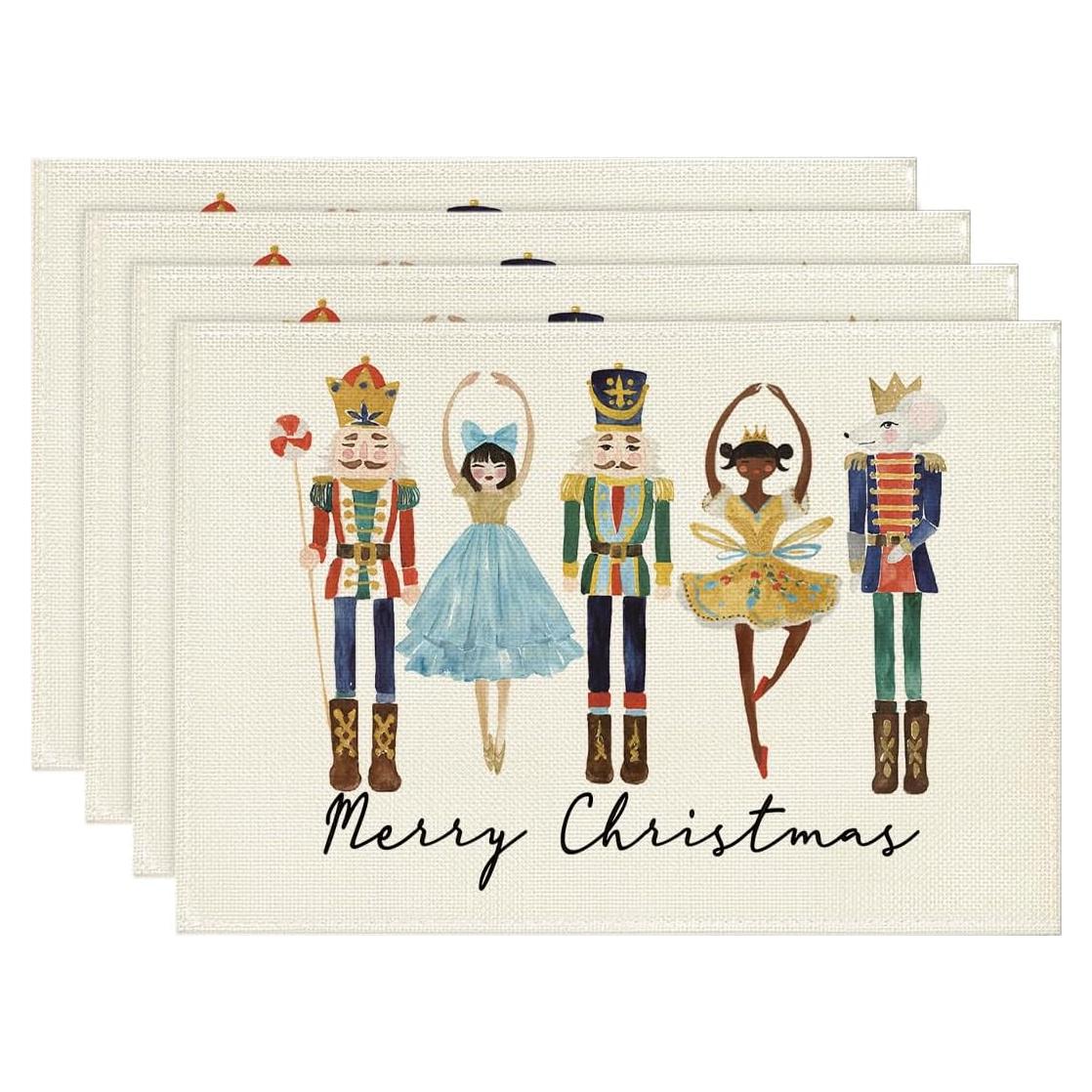 Juego de 4 Manteles Rectangulares Artoid Mode 30x45 cm Beige