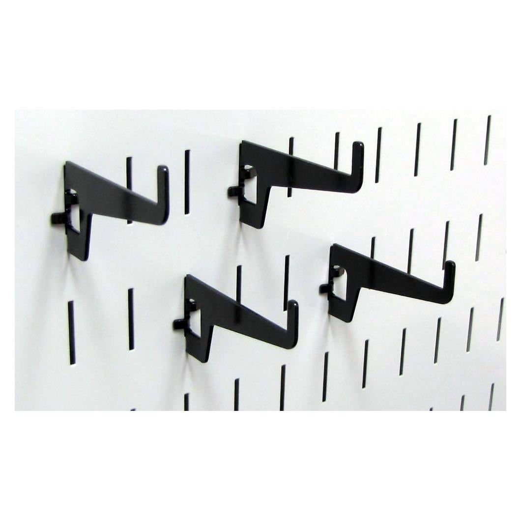 Ganchos de metal Wall Control 2-7/8" para pegboard - Negro