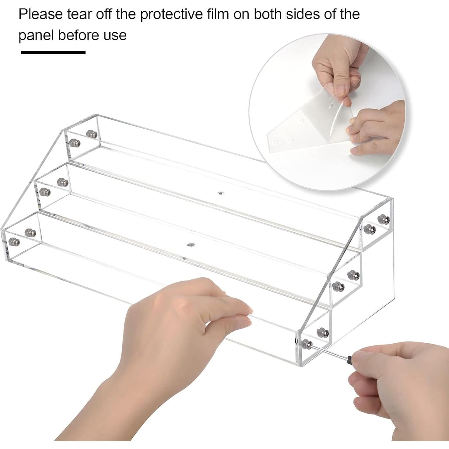 Soporte Organizador de Esmalte de Uñas Acrílico Umirokin 3 Niveles