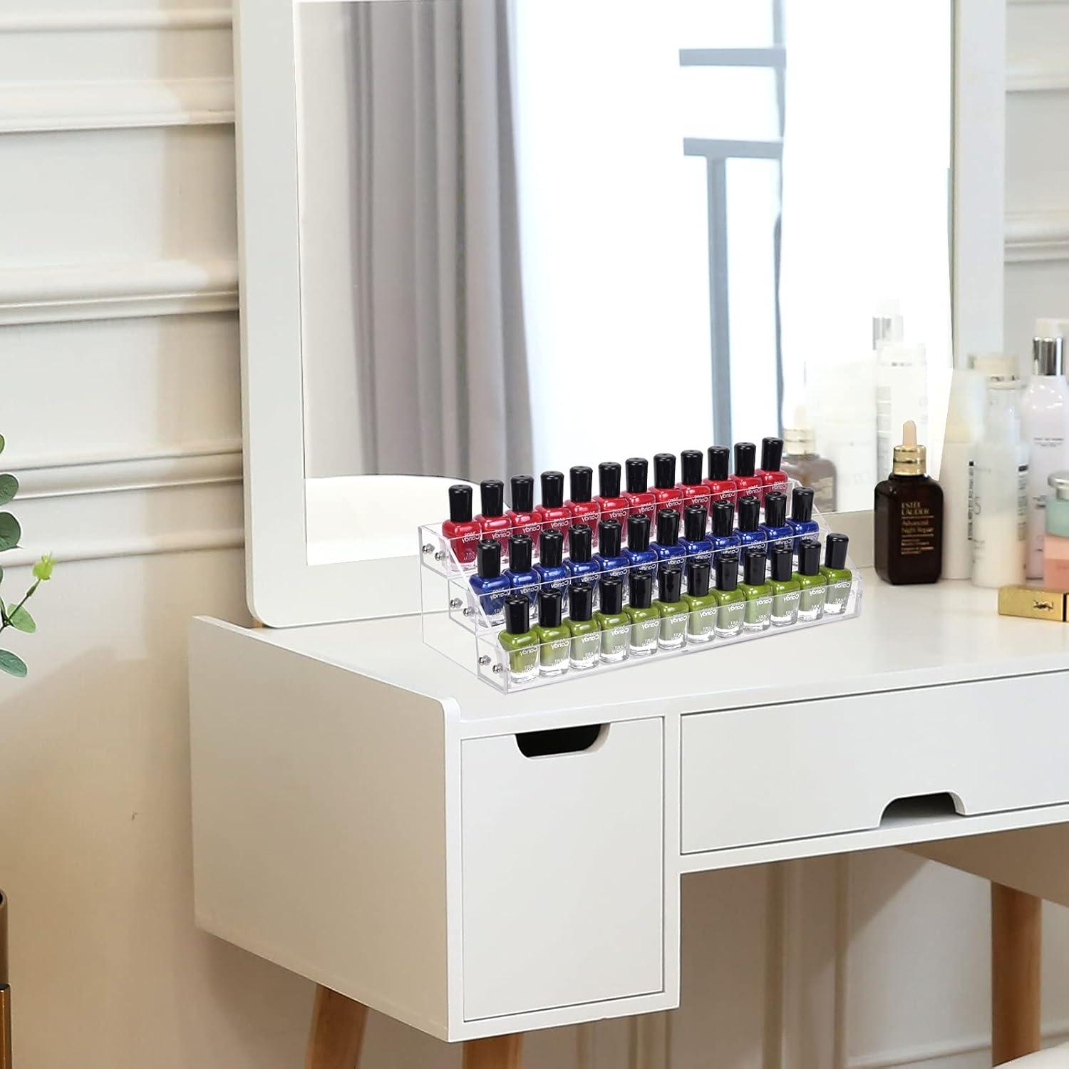 Soporte Organizador de Esmalte de Uñas Acrílico Umirokin 3 Niveles