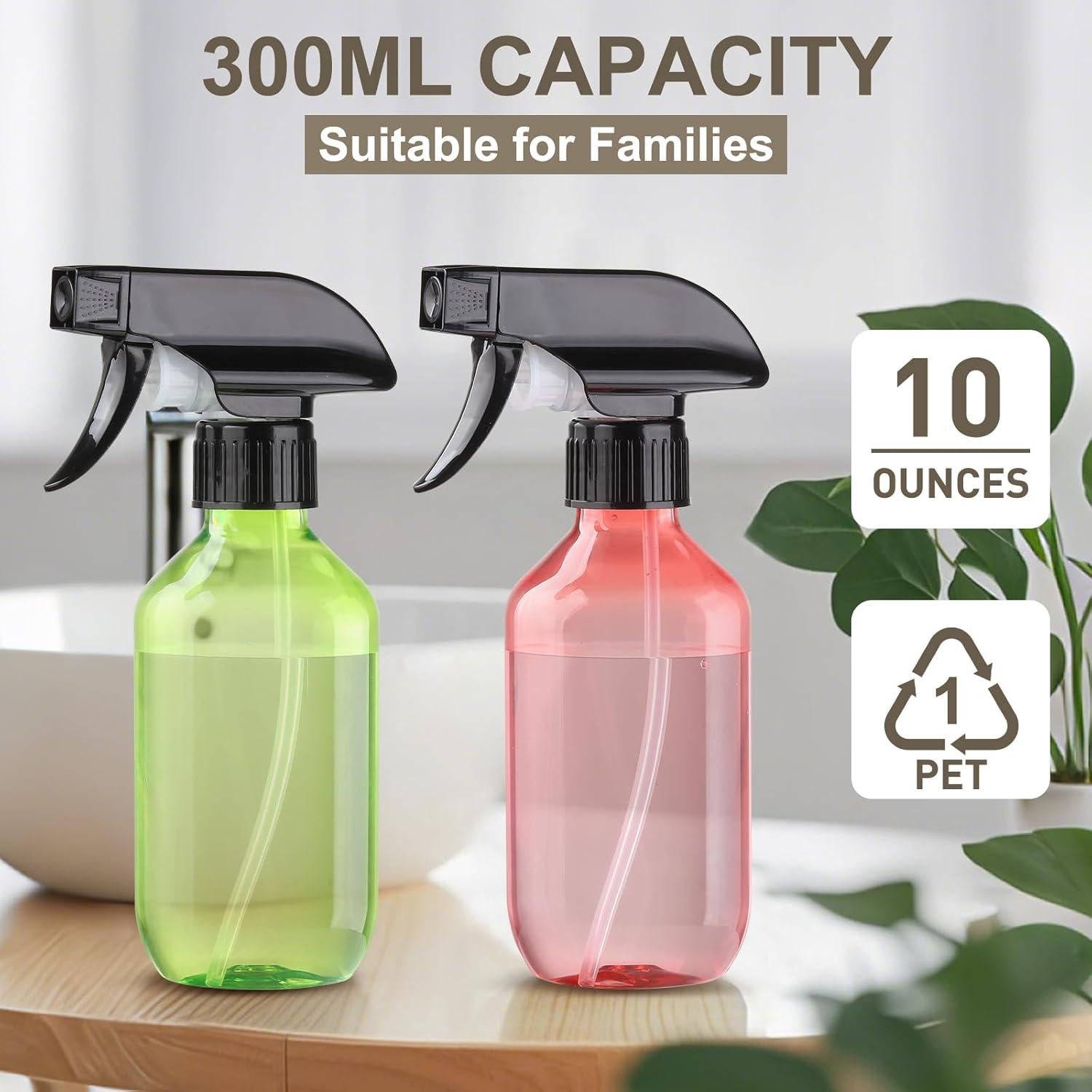 Botellas de Spray Bynccea 2 Paquetes 300 ml Reutilizables