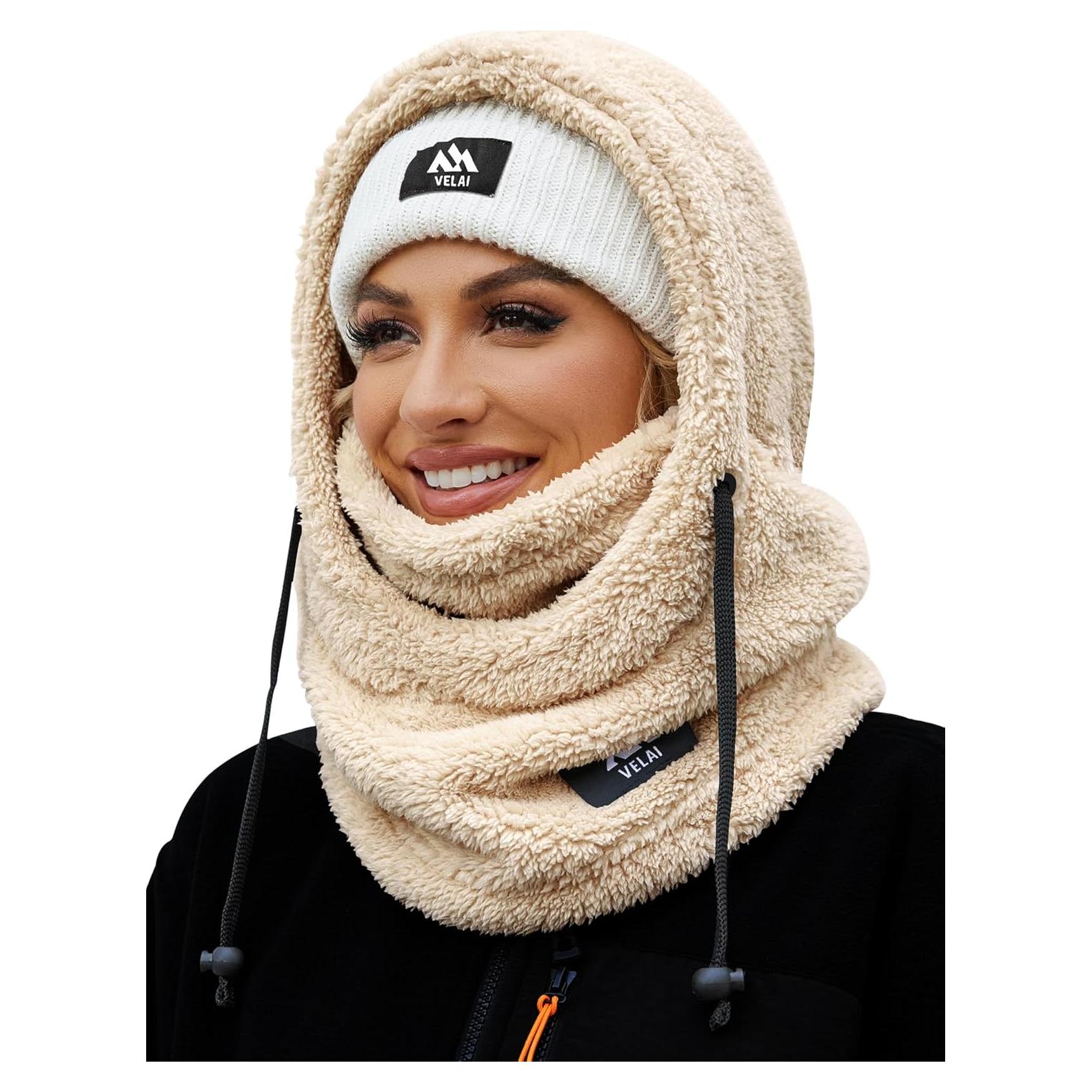 Balaclava de Forro Polar Unisex a Prueba de Viento Beige