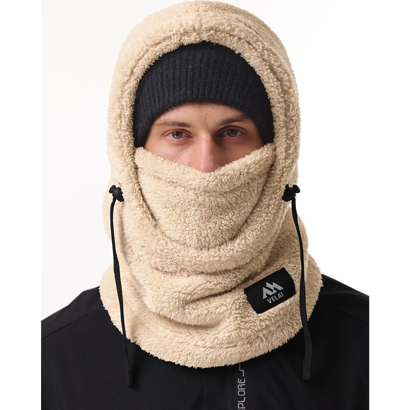 Balaclava de Forro Polar Unisex a Prueba de Viento Beige