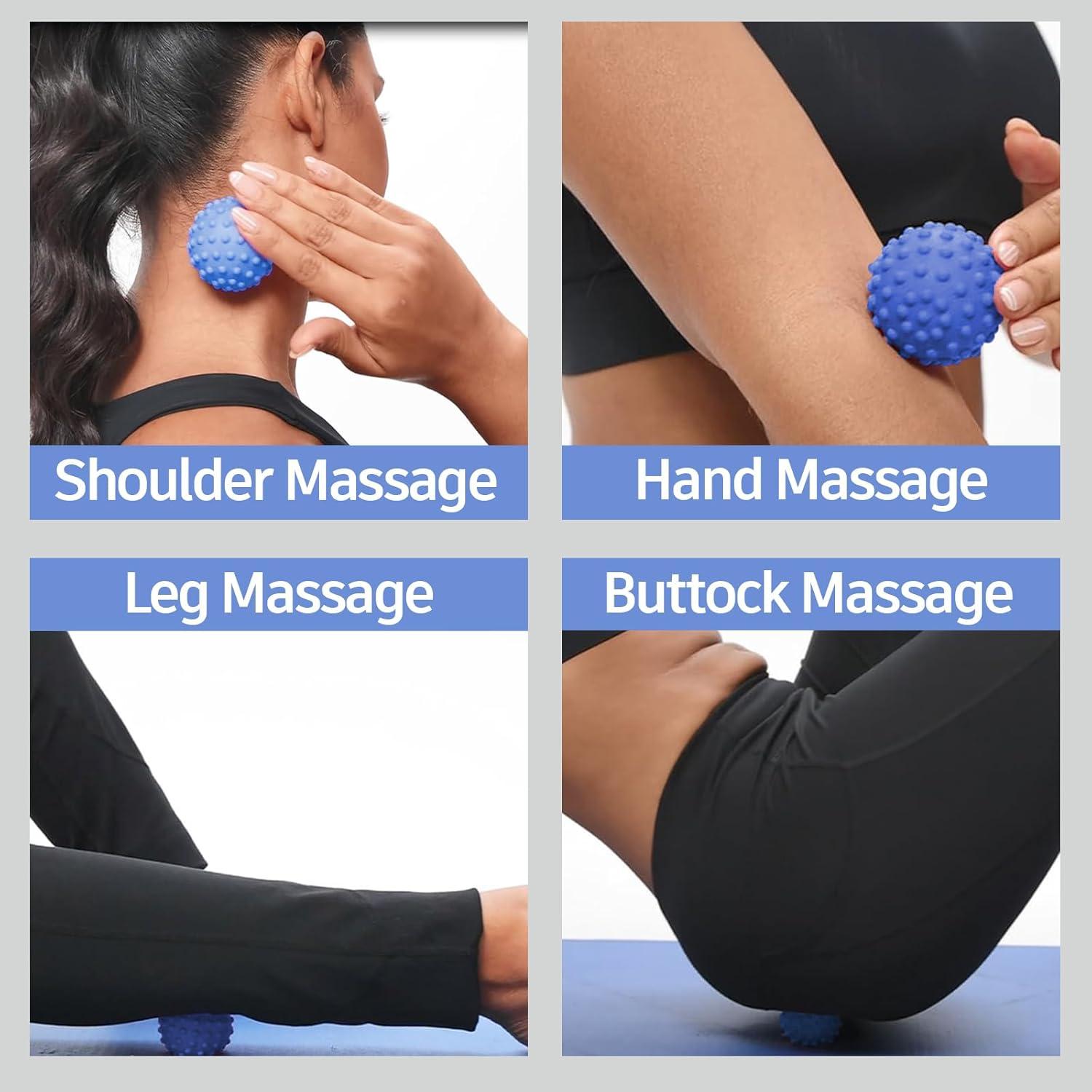 Bola de Fascia NGT Azul para Relajar Músculos y Mejorar Salud