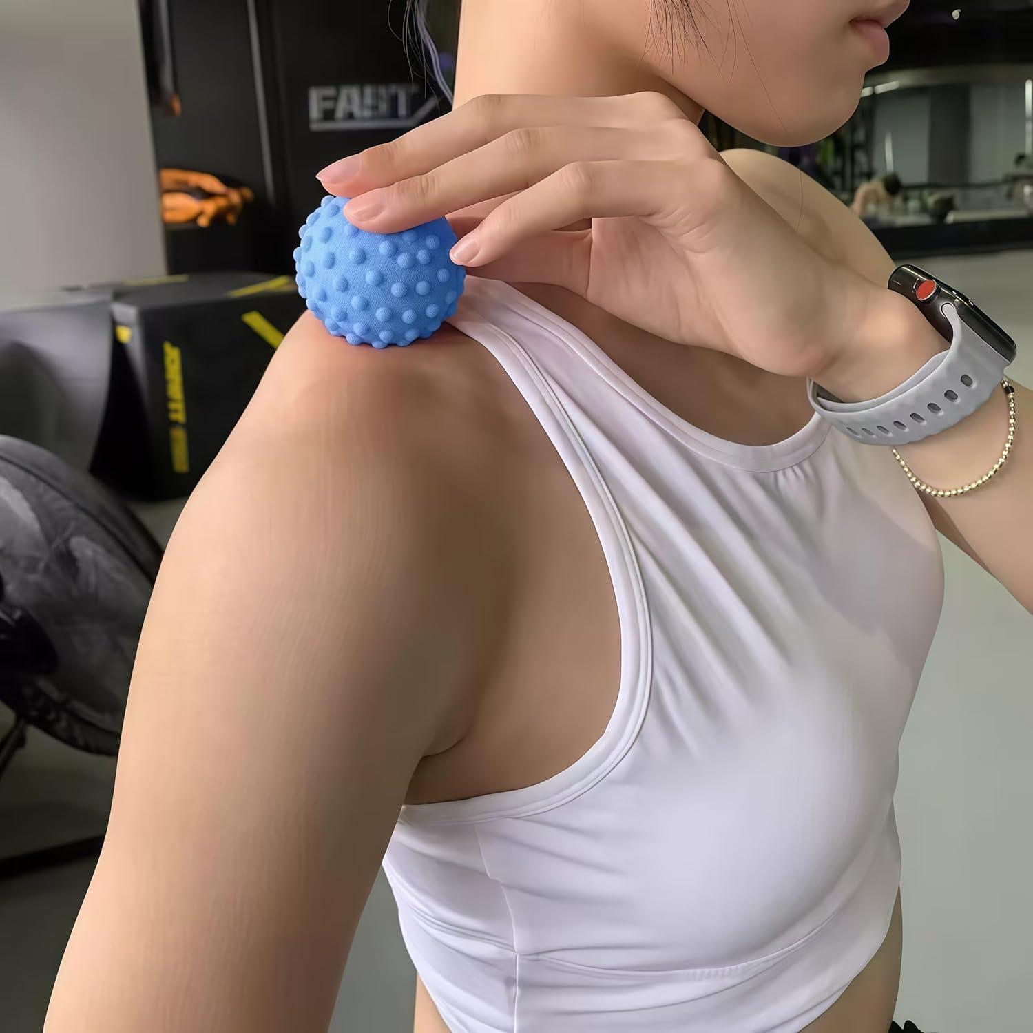 Bola de Fascia NGT Azul para Relajar Músculos y Mejorar Salud