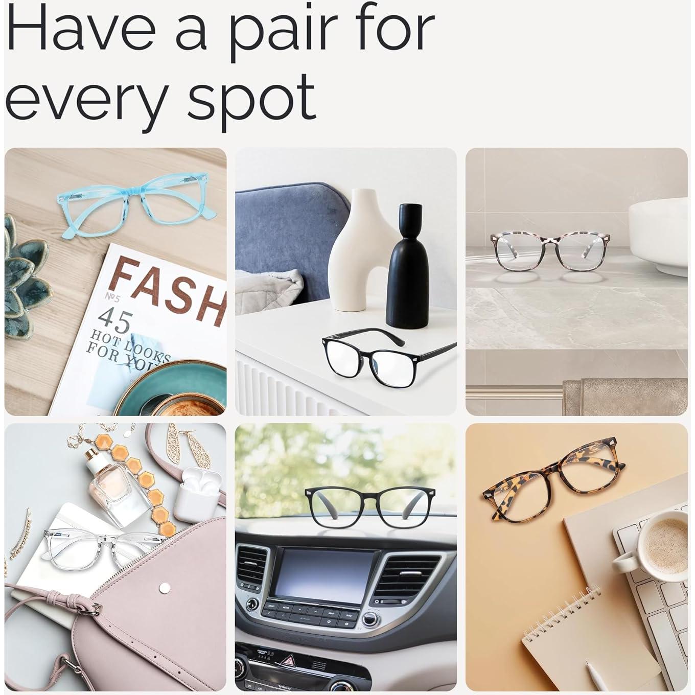 Gafas de lectura CCVOO unisex 4.0x anti luz azul