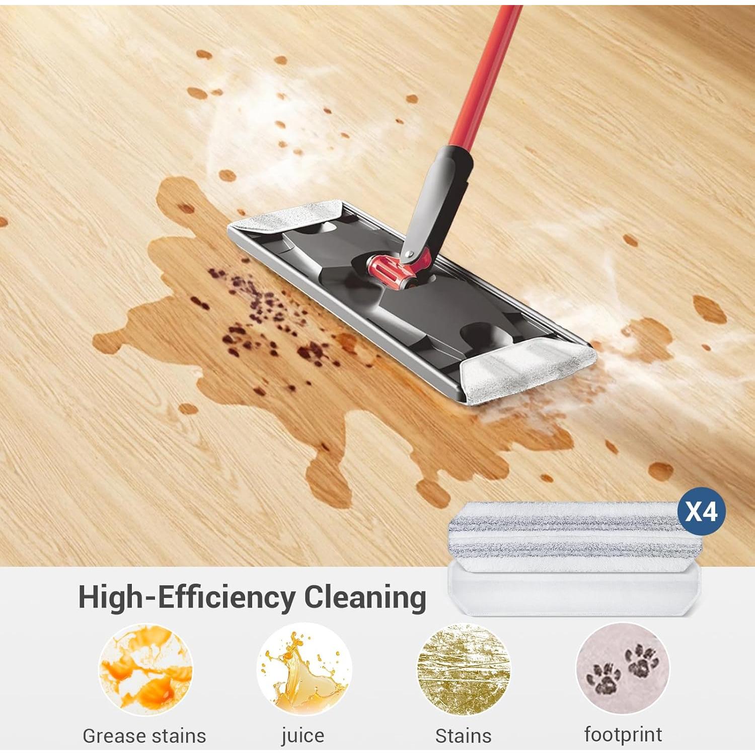 4 Piezas Almohadillas de Reemplazo H2prO Microfibra 40.5x11cm