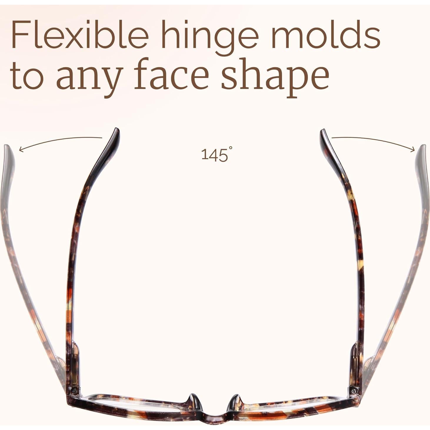 Gafas de lectura CCVOO unisex anti luz azul 5.0x