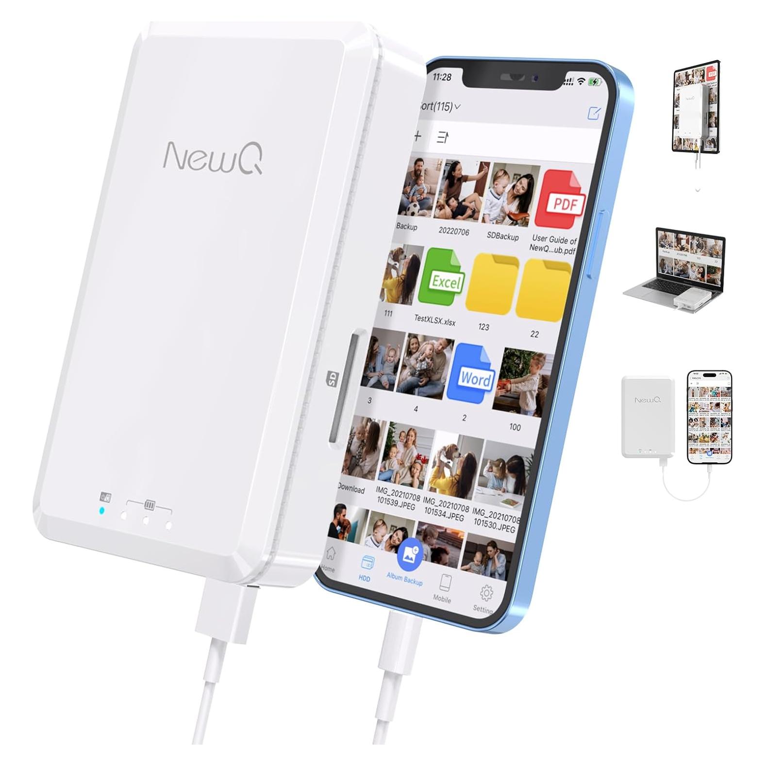 Disco Duro Externo NEWQ 2TB USB para iPhone y Android