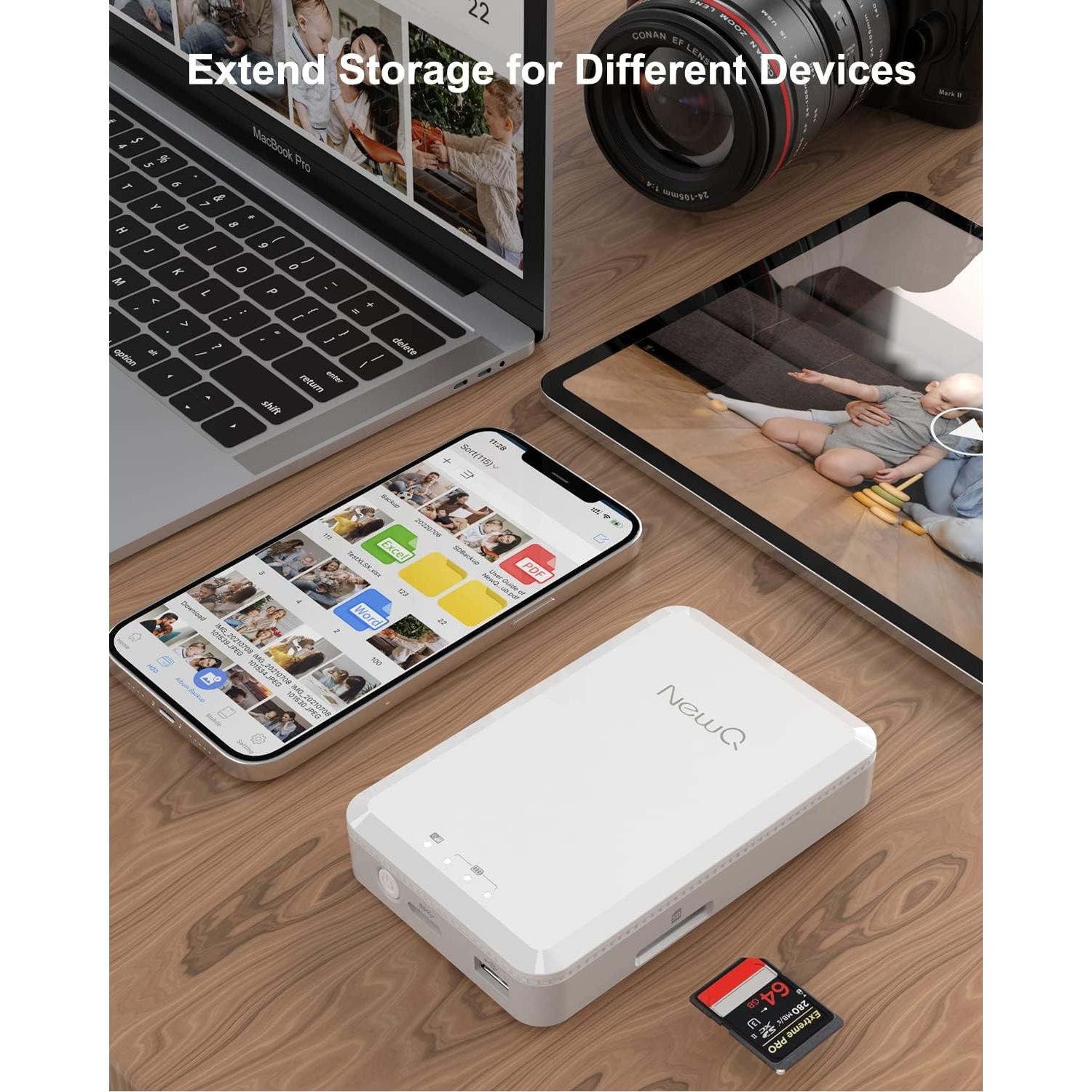 Disco Duro Externo NEWQ 2TB USB para iPhone y Android